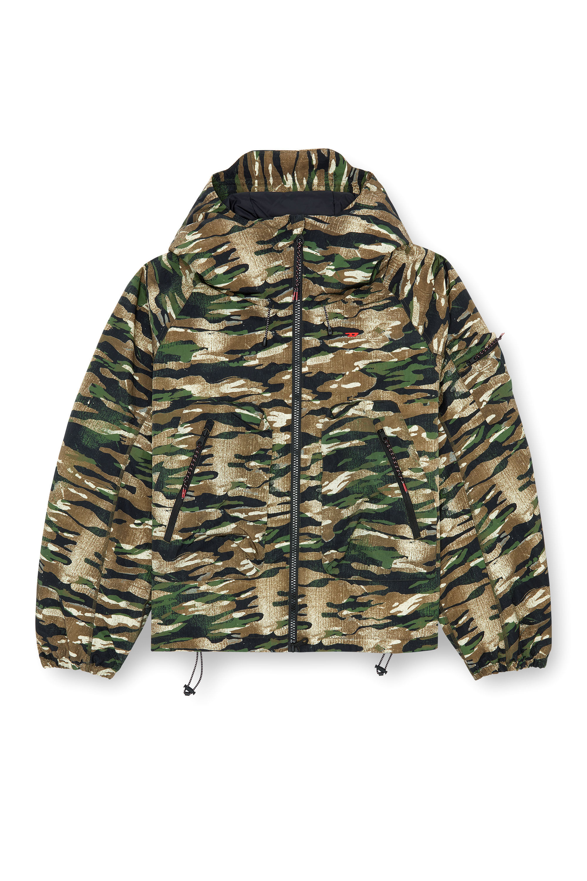 Men s Camouflage hooded jacket Multicolor Diesel