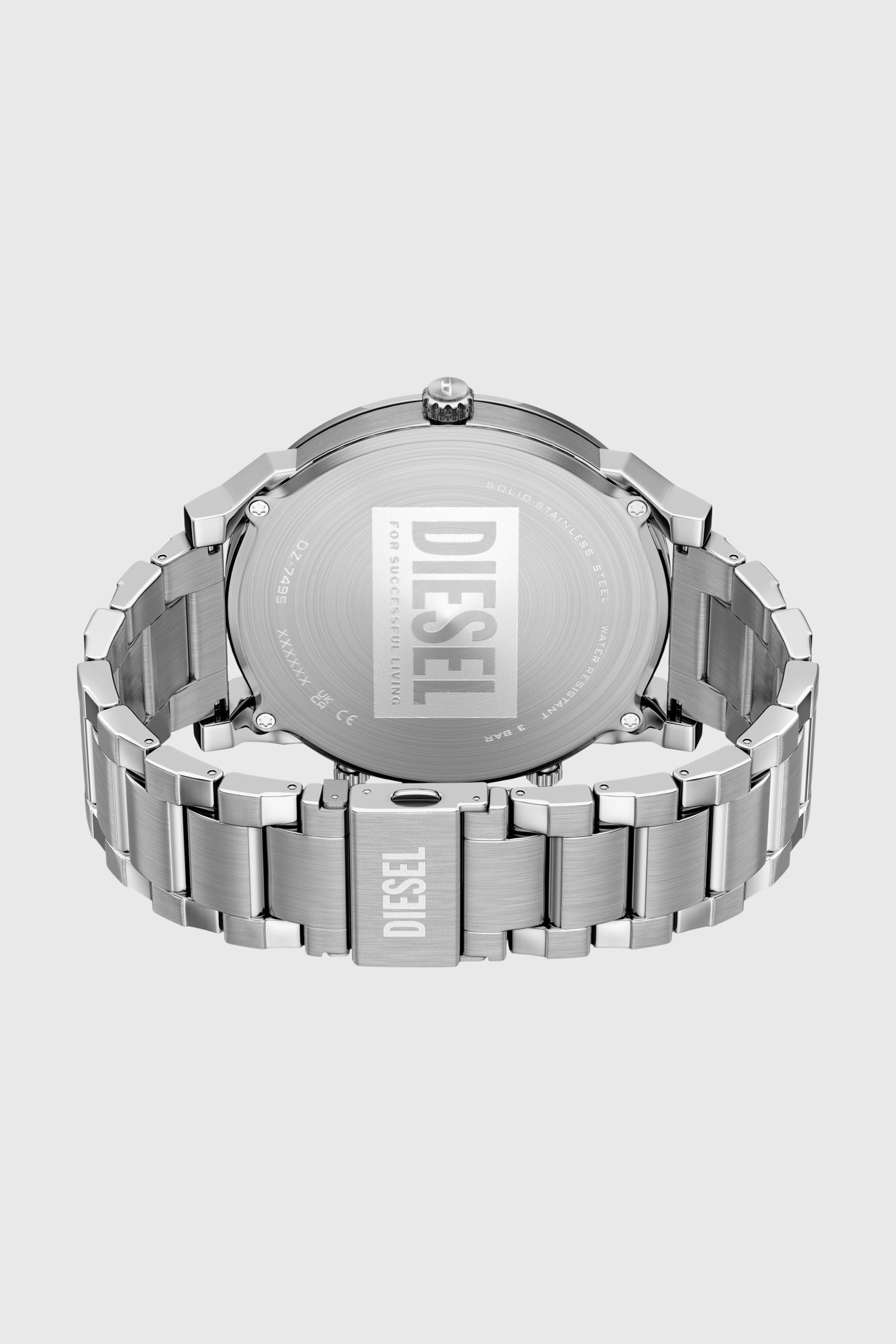 Diesel - DZ7495 WATCH, Montre en acier inoxydable Mr. Daddy Slim Homme in Gris argent&eacute; - 6