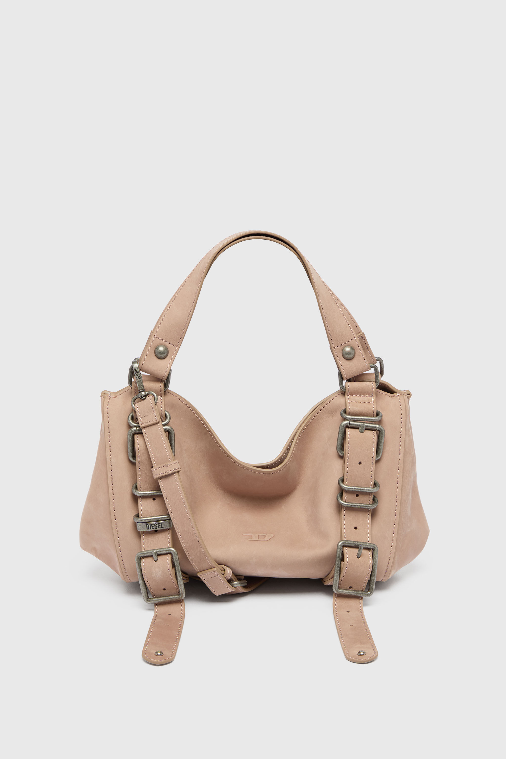 Diesel - D-ONE TOPHANDLE S, D-One-Sac small &agrave; poign&eacute;e sup&eacute;rieure en cuir trait&eacute; Femme in Rose - 2