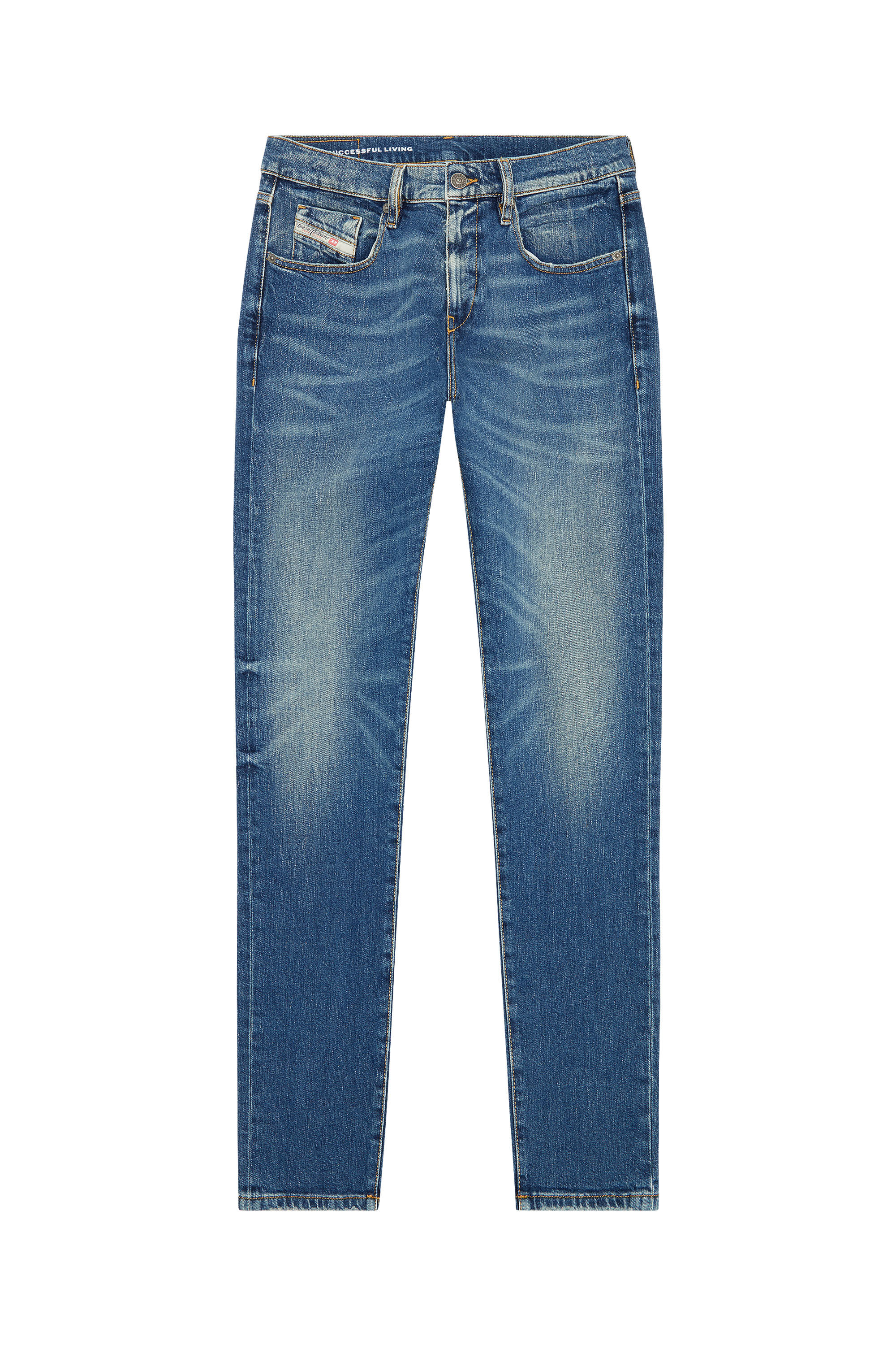 Diesel - Slim Jeans 2019 D-Strukt 007L1, Bleu moyen - Image 2