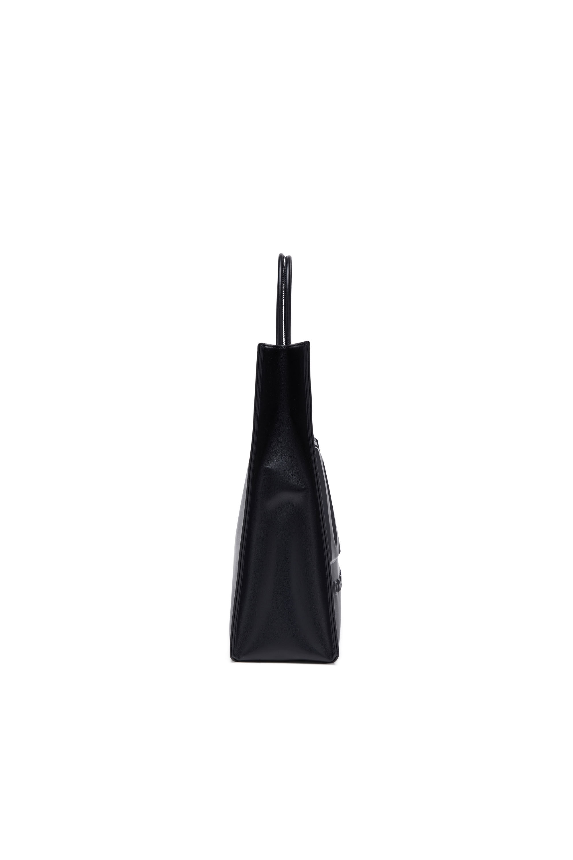 Diesel - DSL 3D TOTE EW X, Dsl 3D-Sac tote en PU recyclé avec logo embossé Homme in Noir - 4