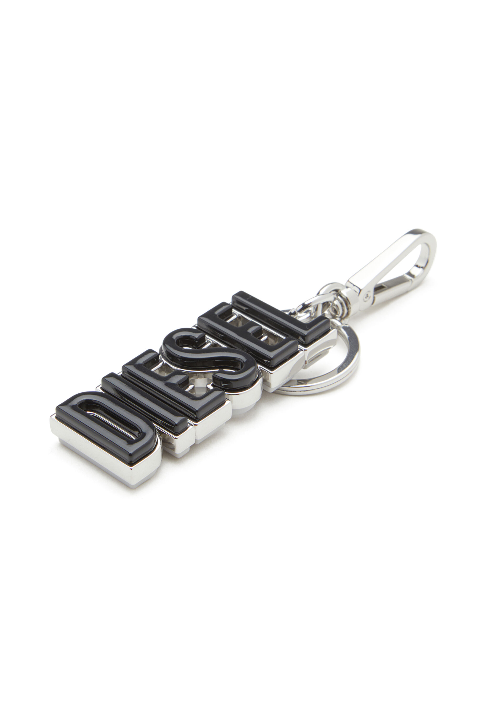 Diesel - DSL 3D KEY RING, Porte-clés DIESEL en métal et résine Homme in Noir - 3