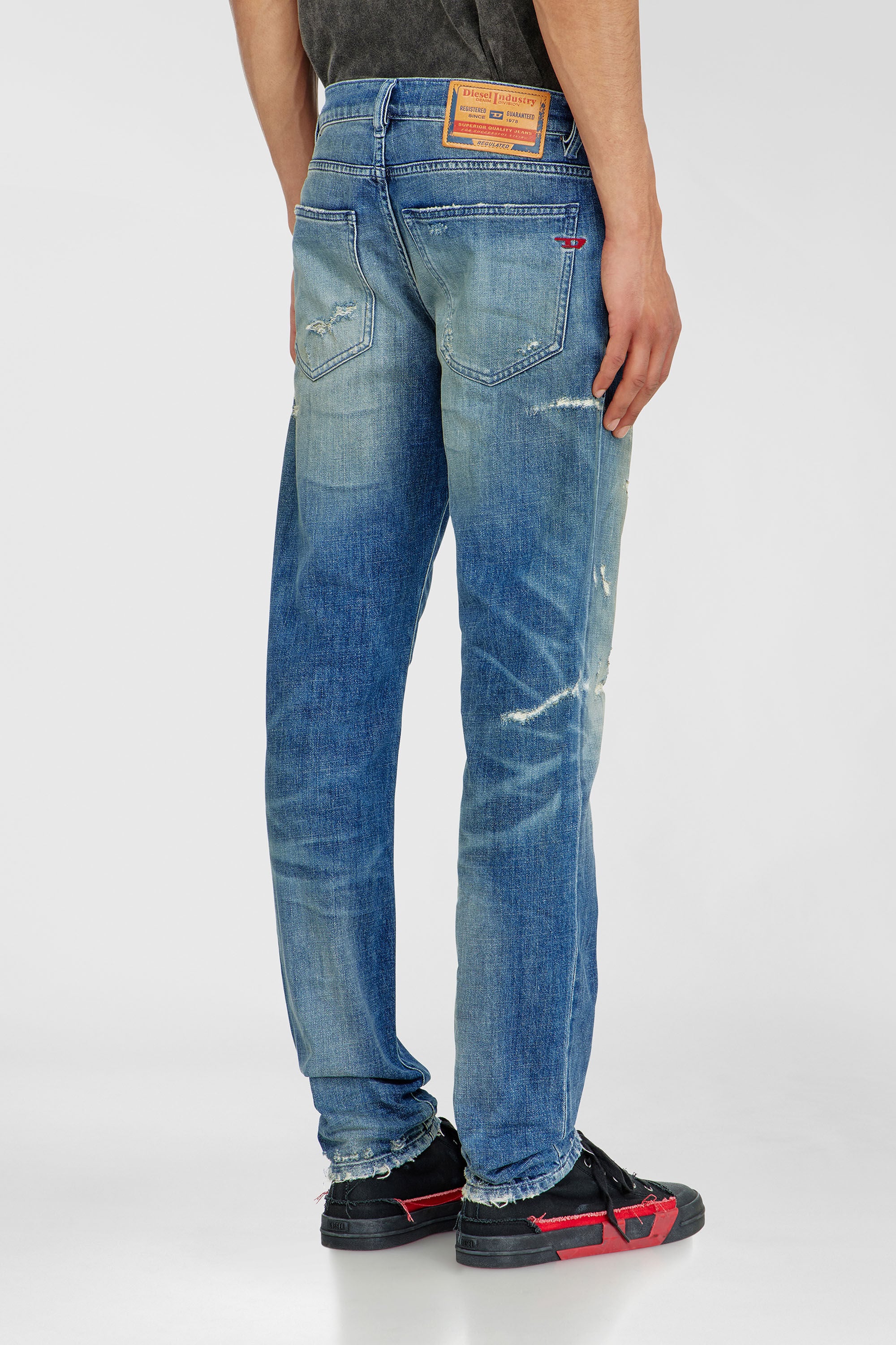 Diesel - Slim Jeans 2019 D-Strukt 007EN Homme, Bleu moyen - Image 5