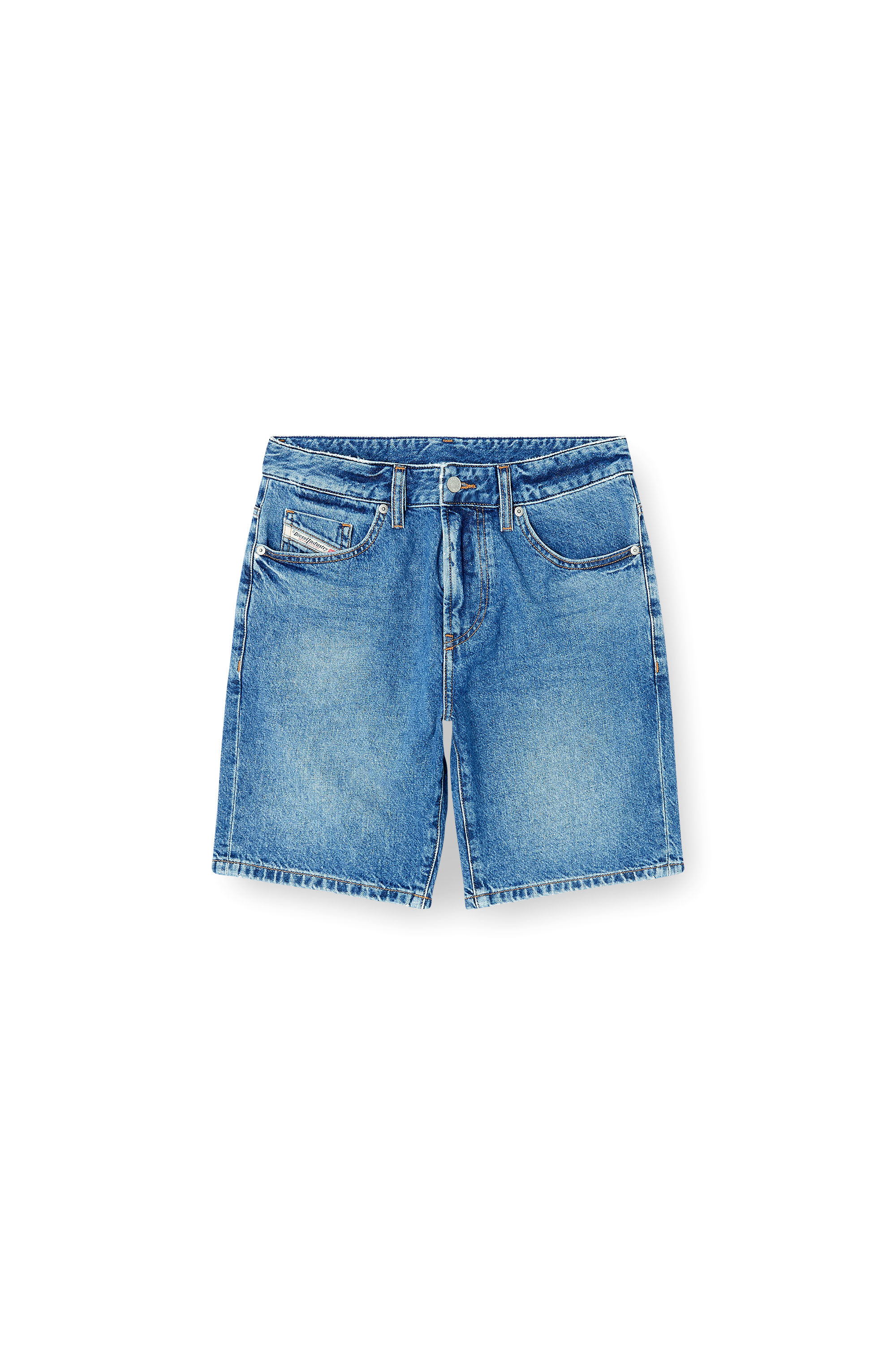 Diesel - D-FIN, Shorts slim en denim &agrave; lavage propre Homme in Bleu - 2