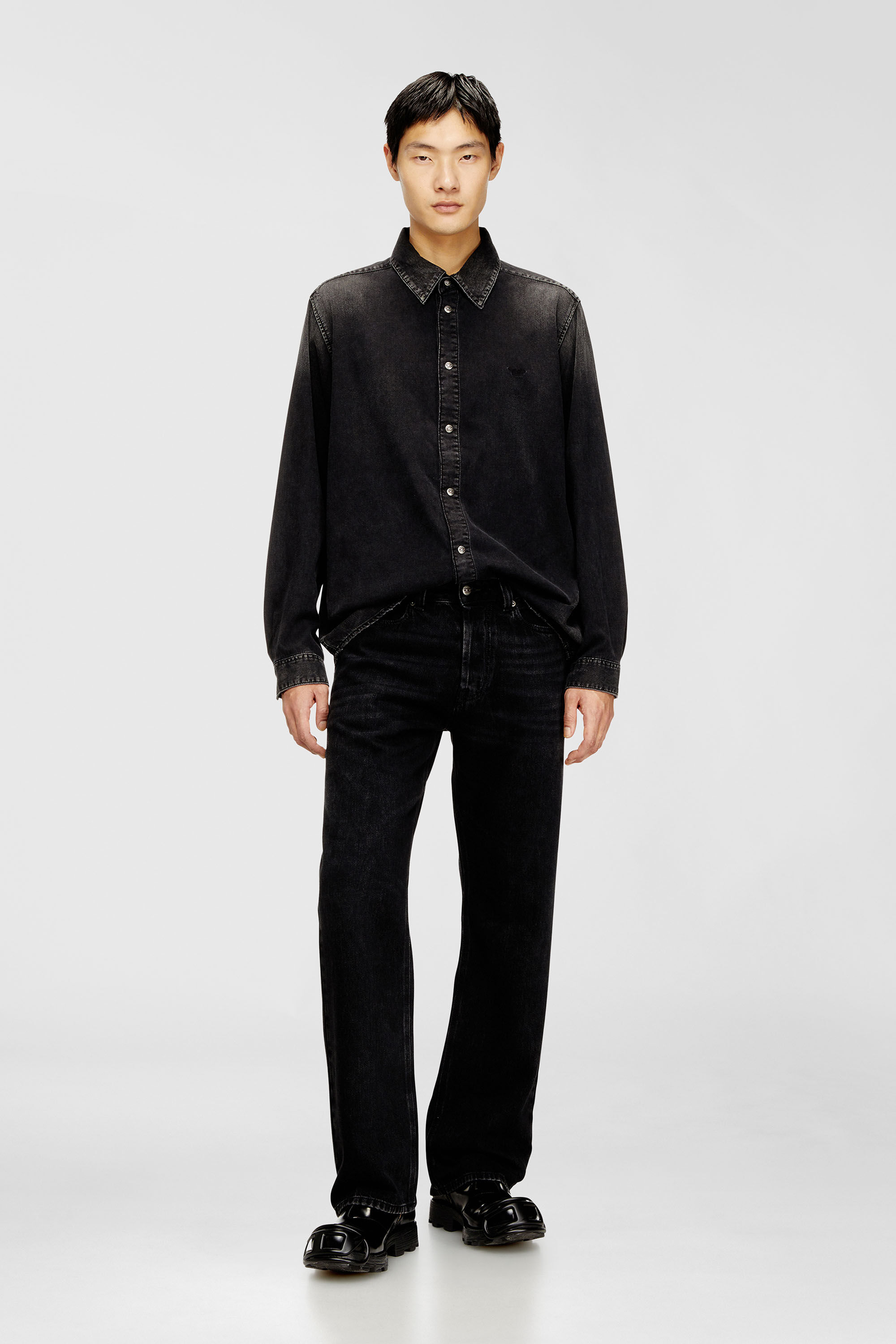 Diesel - Relaxed Jeans 1980 D-Eeper 09P09 Homme, Noir/Gris fonc&eacute; - Image 1