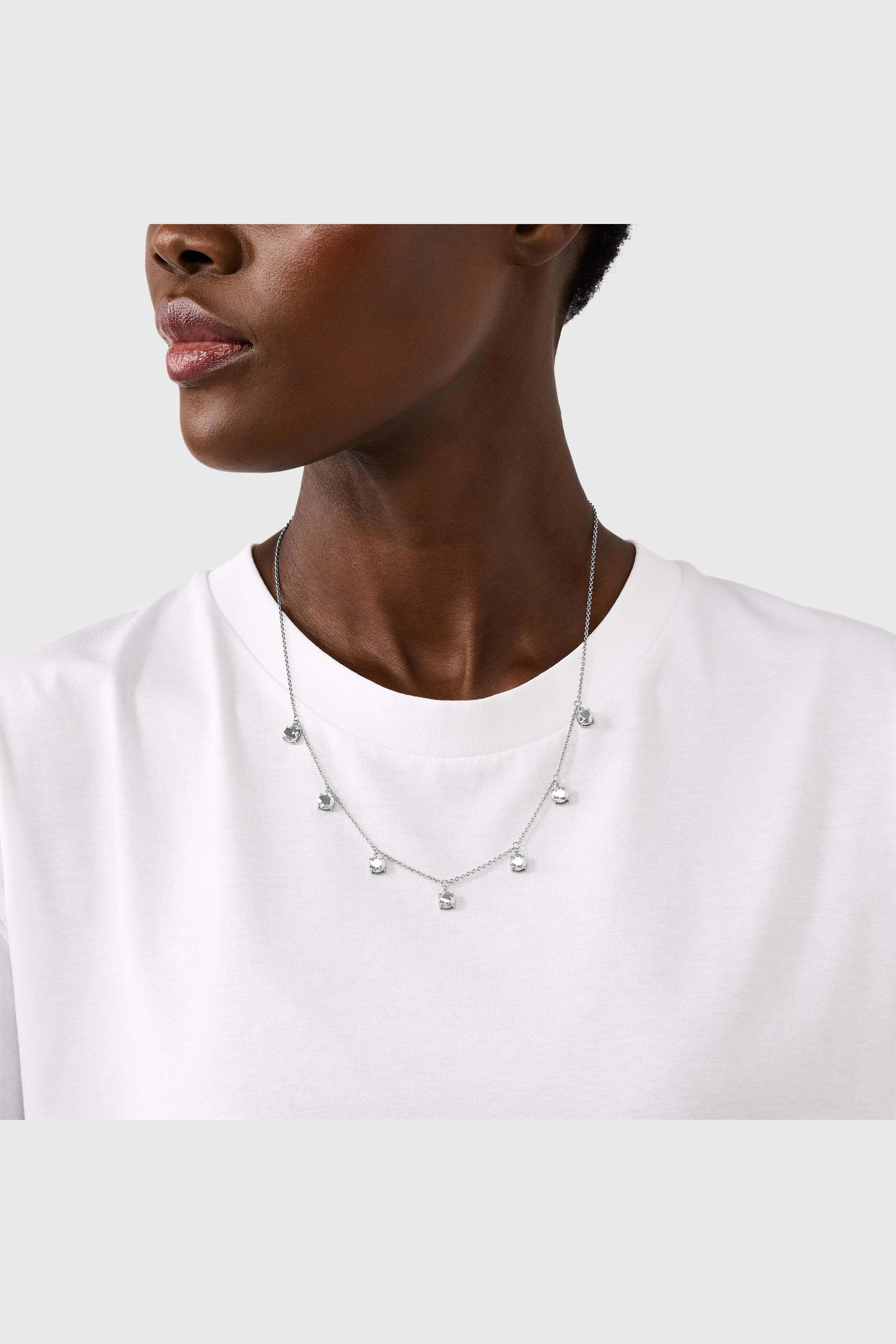 Diesel - DL1360040 STERLING SILVER JEWEL, Collier cha&icirc;ne en argent sterling Mixte in Gris argent&eacute; - 4