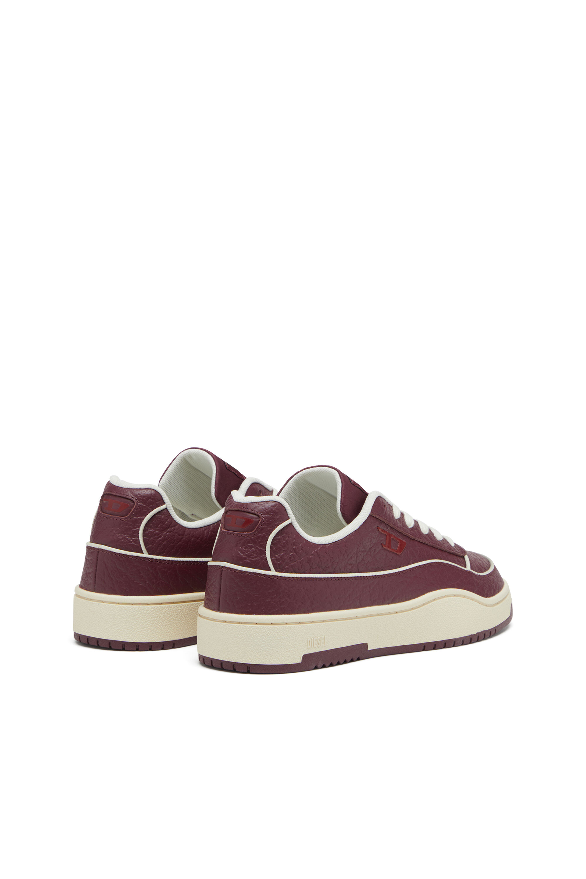 Diesel - S-TRACKER-D LOW, S-Tracker-D-Sneakers en cuir texturé Homme in Rouge - 3