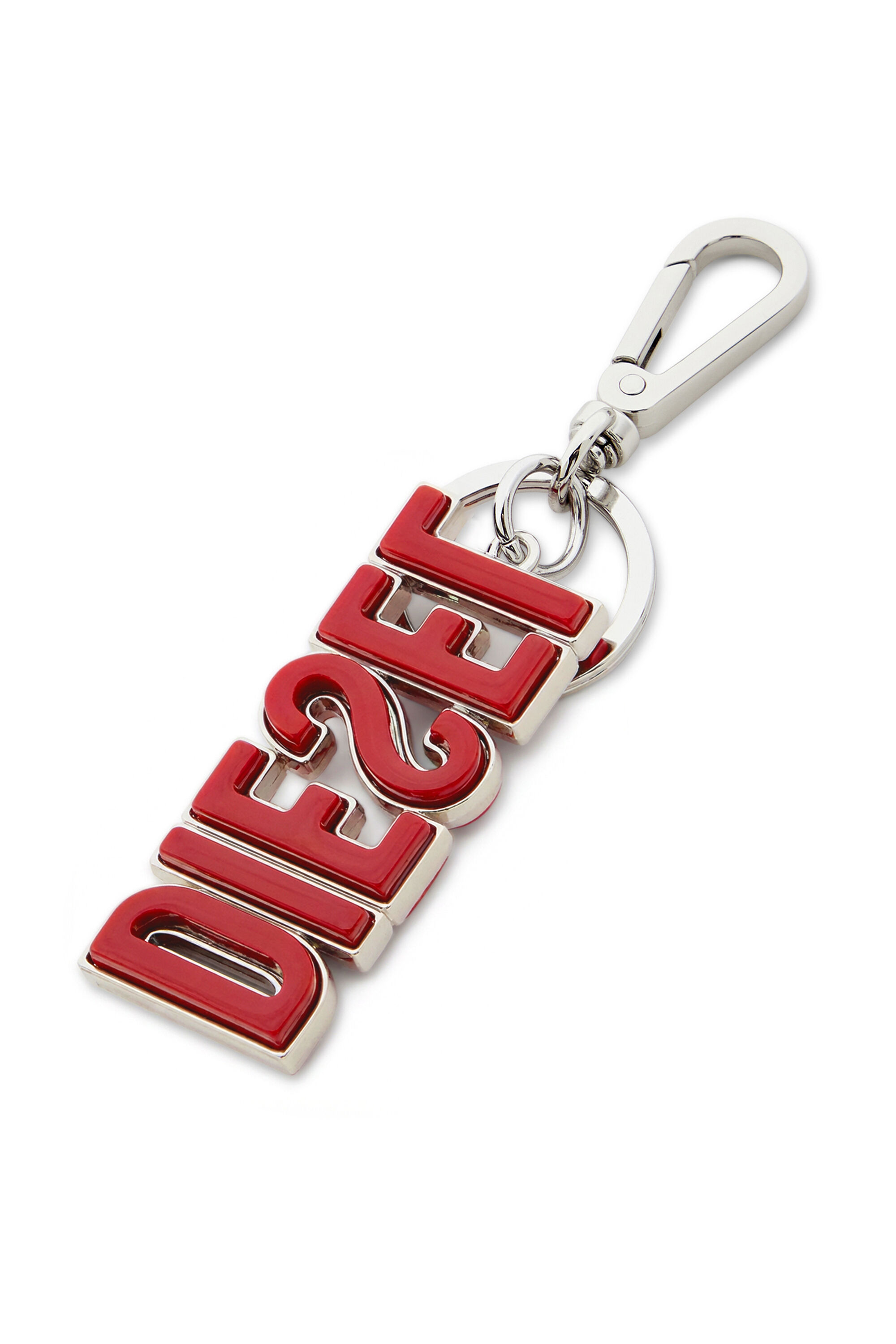 Diesel - DSL 3D KEY RING, Porte-cl&eacute;s DIESEL en m&eacute;tal et r&eacute;sine Homme in Polychrome - 3
