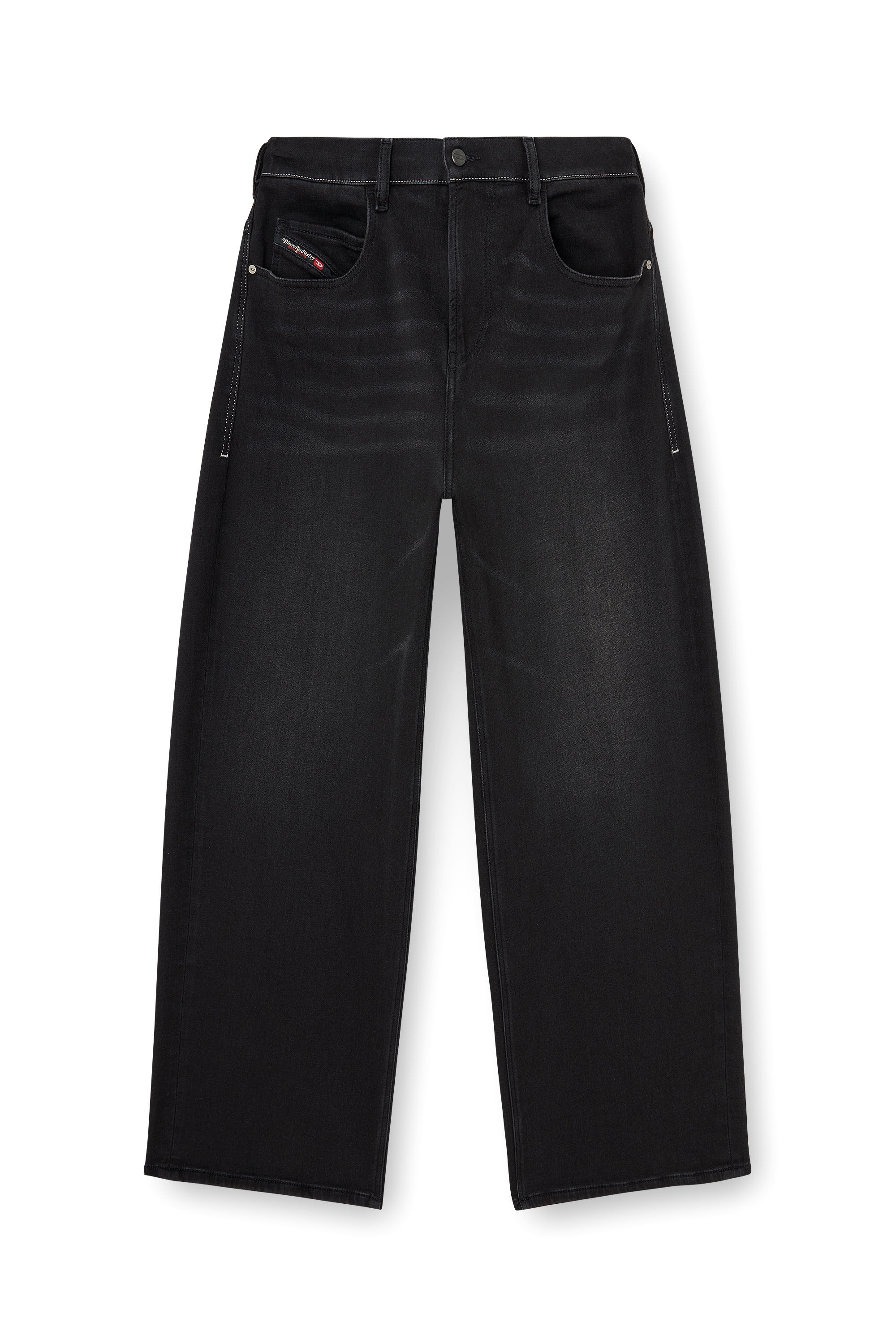 Diesel - Relaxed 2097 D-Enim-M Joggjeans&reg; 09P90 Mixte, Noir/Gris fonc&eacute; - Image 4