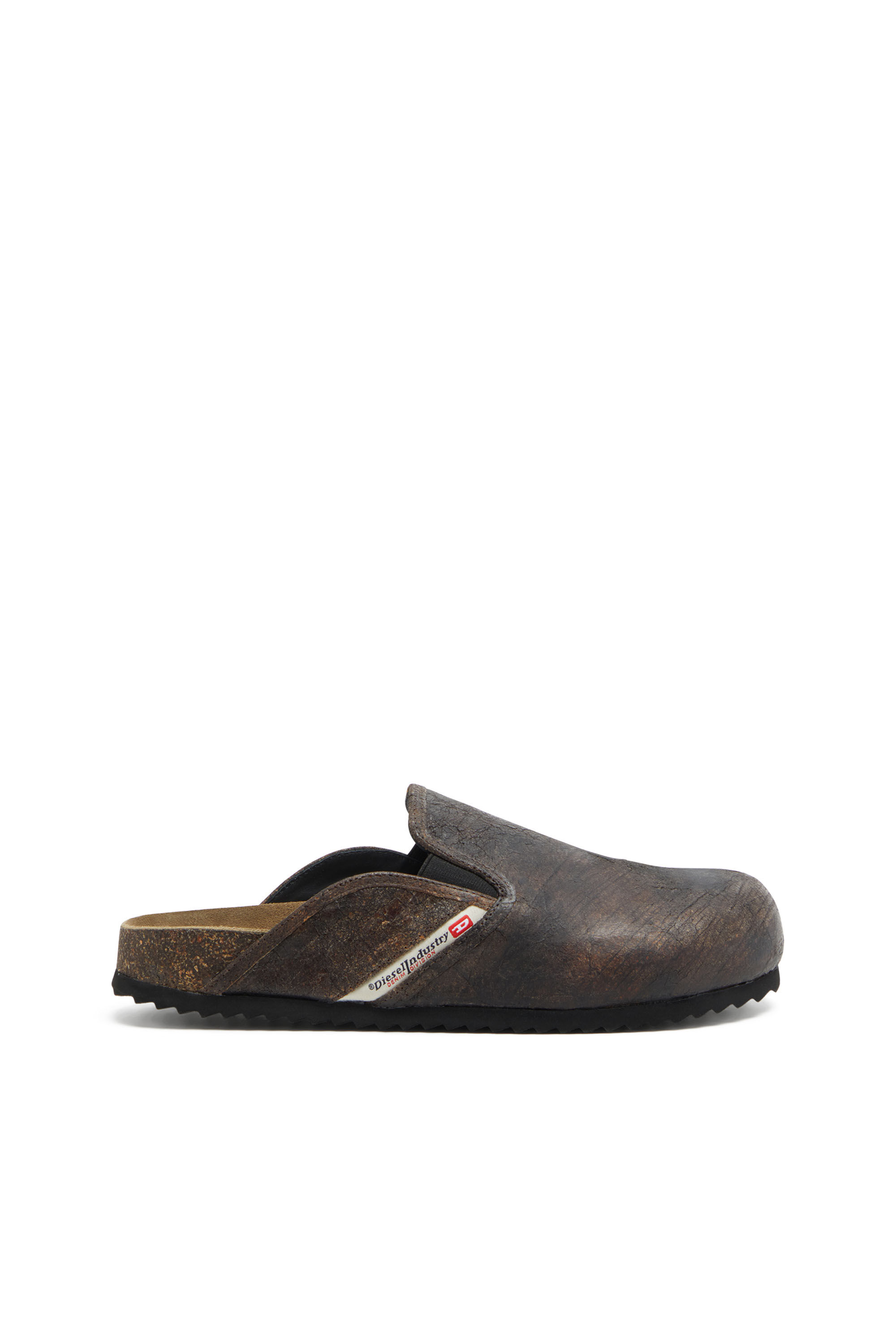 靴 DIESEL D-WOODSTOCK Men's D-Woodstock-Mules in faded denim | Black | Diesel