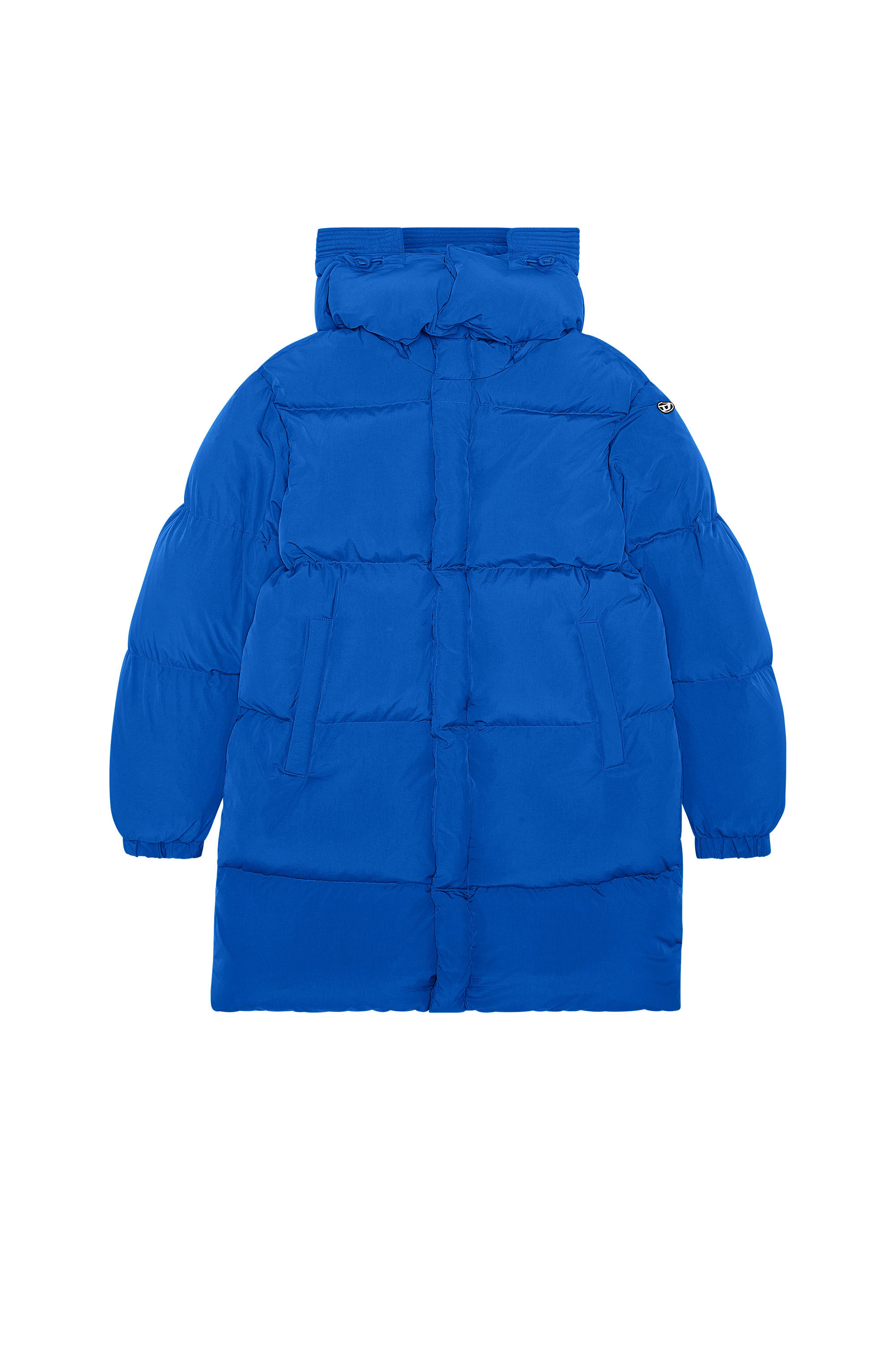 Diesel - W-ROLFYS-LONG, Manteau en duvet avec traitement ViralOff® Homme in Bleu - 2