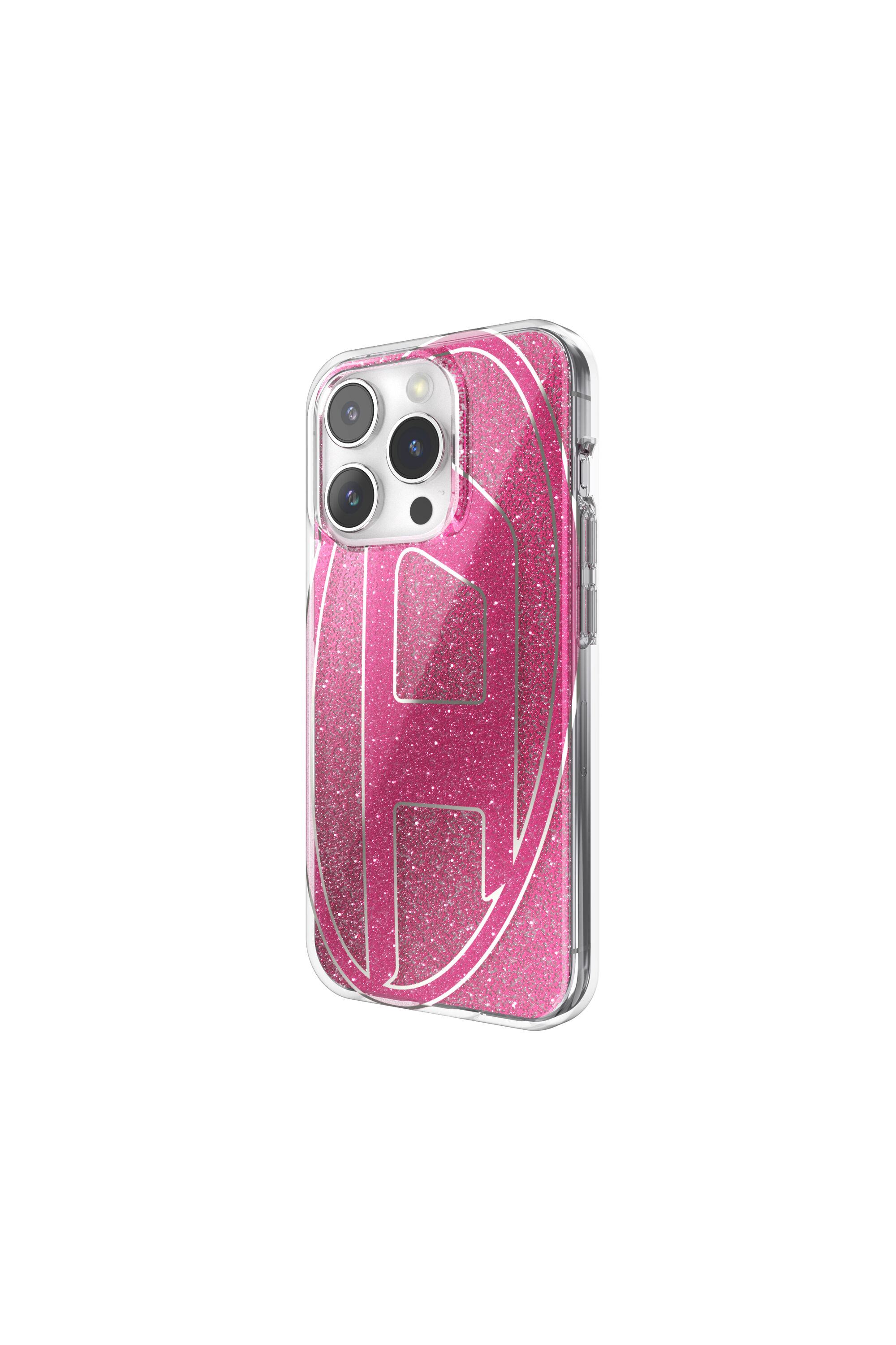 Diesel - 60036 AOP CASE, Coque glitter pur iP 15 Pro Mixte in Rose - 4