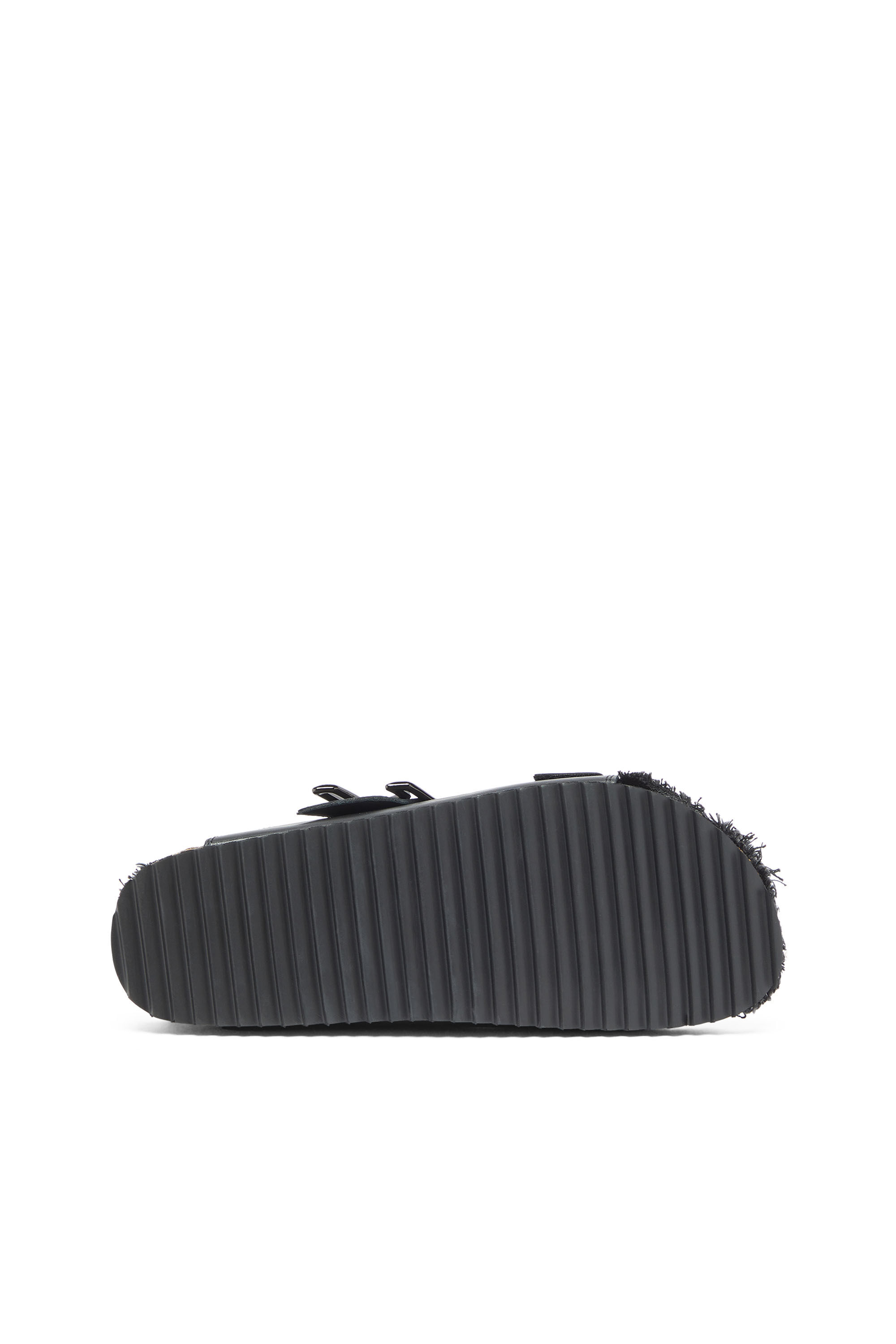 Diesel - D-WOODSTOCK D SANDAL, D-Woodstock - Bride en cuir avec semelle en li&egrave;ge Homme in Noir - 5