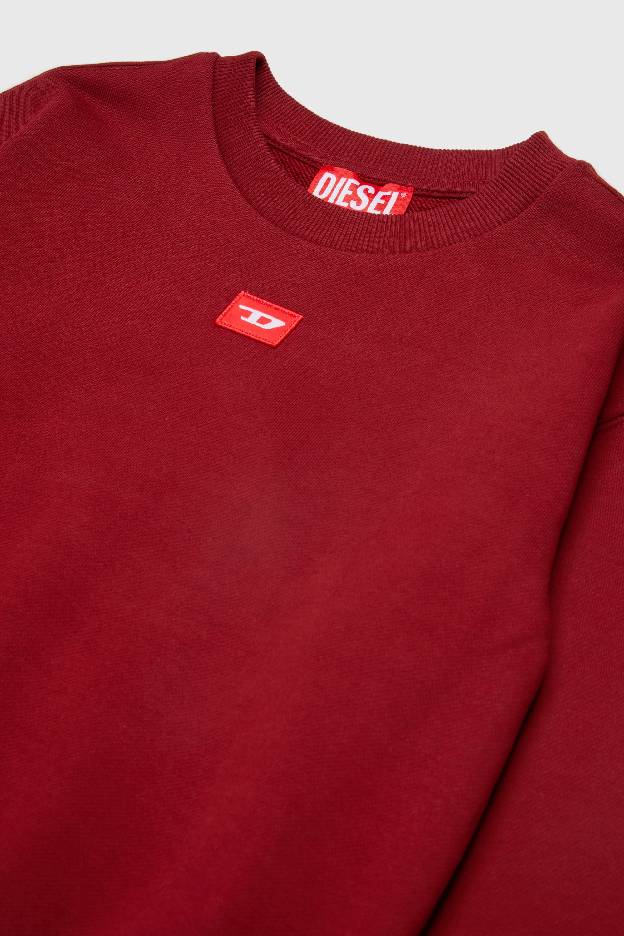 Diesel - SXGIN OVER, Sweat-shirt avec petit &eacute;cusson logo Mixte in Rouge - 3