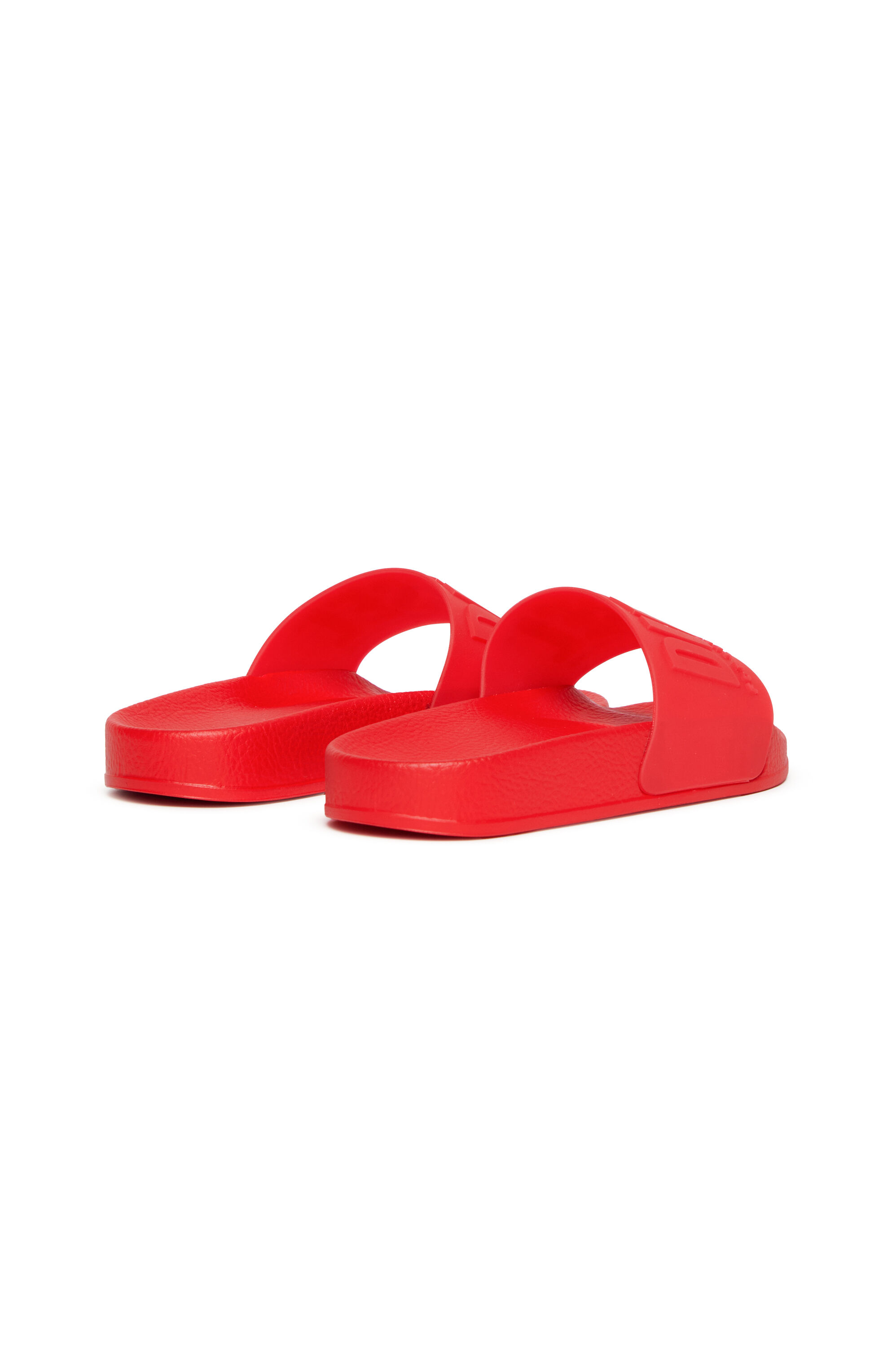 Diesel - SA-MAYEMI CC, Claquettes de piscine en caoutchouc semi-transparentes Mixte in Rouge - 3