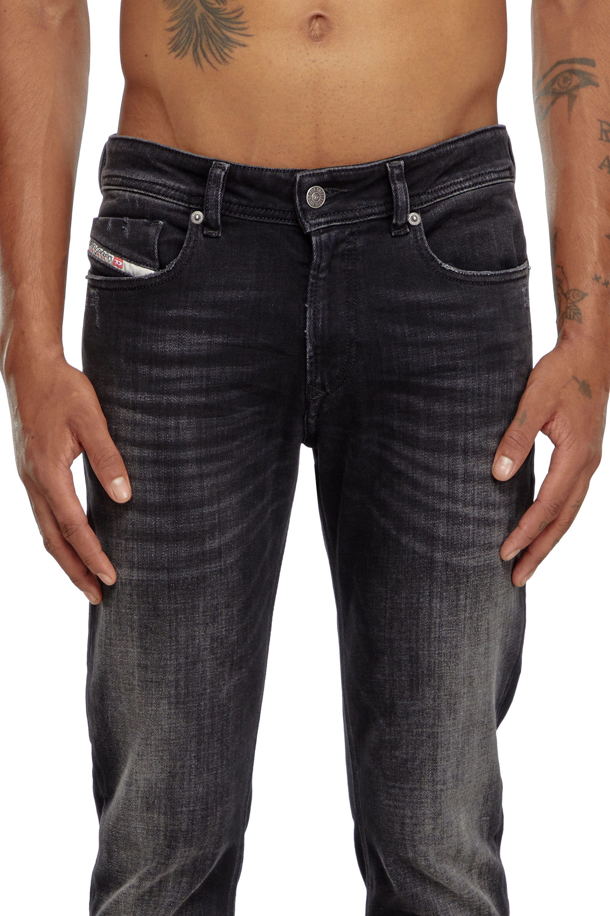 Diesel - Homme Skinny Jeans 1979 Sleenker 09K11, Noir/Gris foncé - Image 4