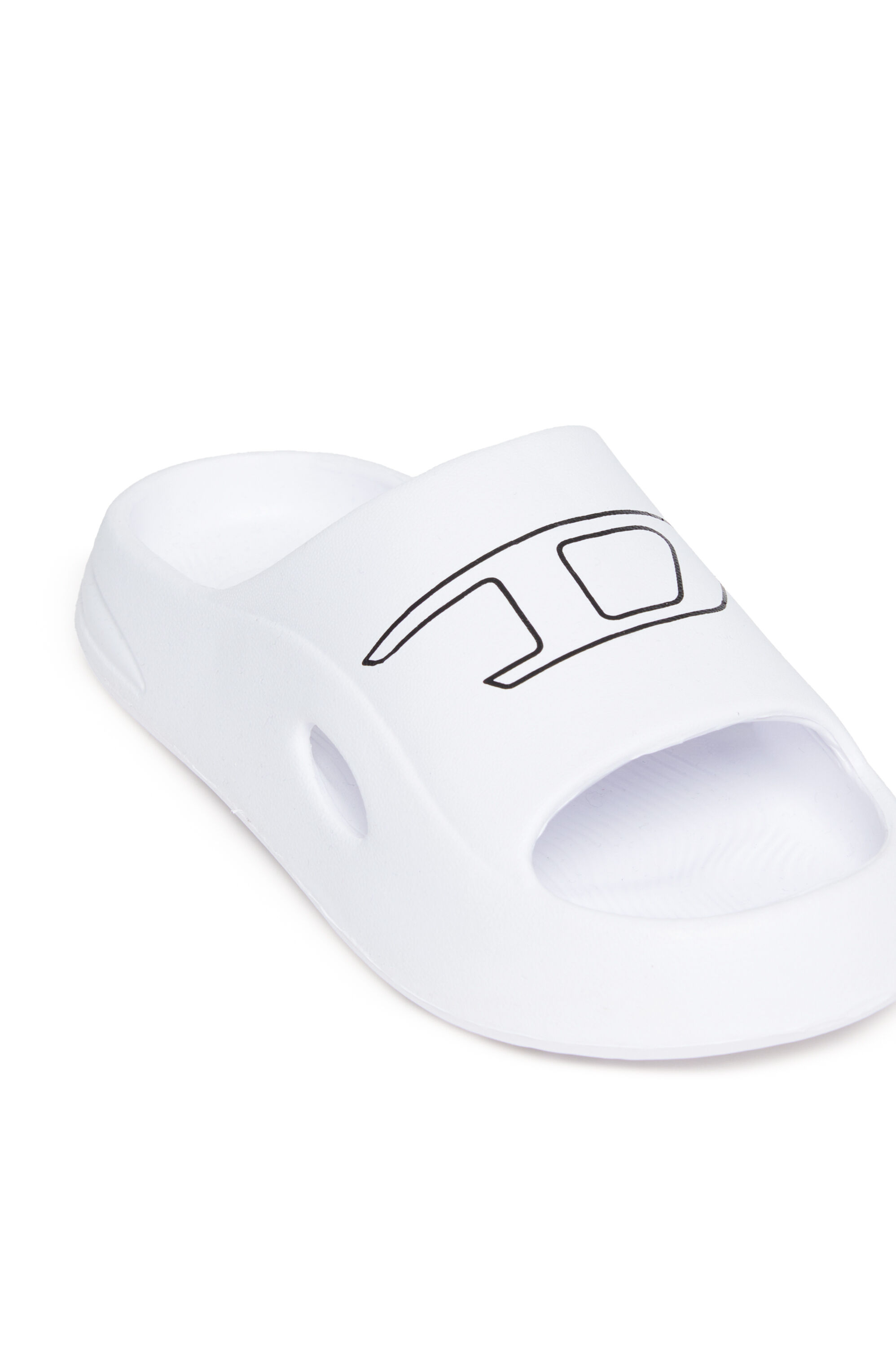 Diesel - SA-CHUNCKY D, Claquettes de piscine en EVA avec imprimé à logo Mixte in Blanc - 4
