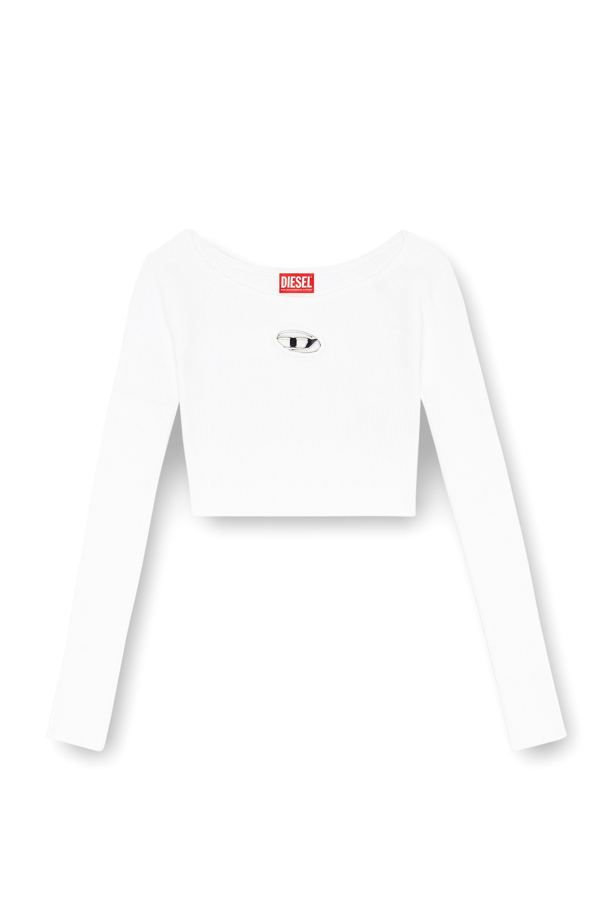 Tシャツ・カットソー DIESEL Women Tops A141890DALX100 WHITE A14929_0GRAI_100_H.jpg