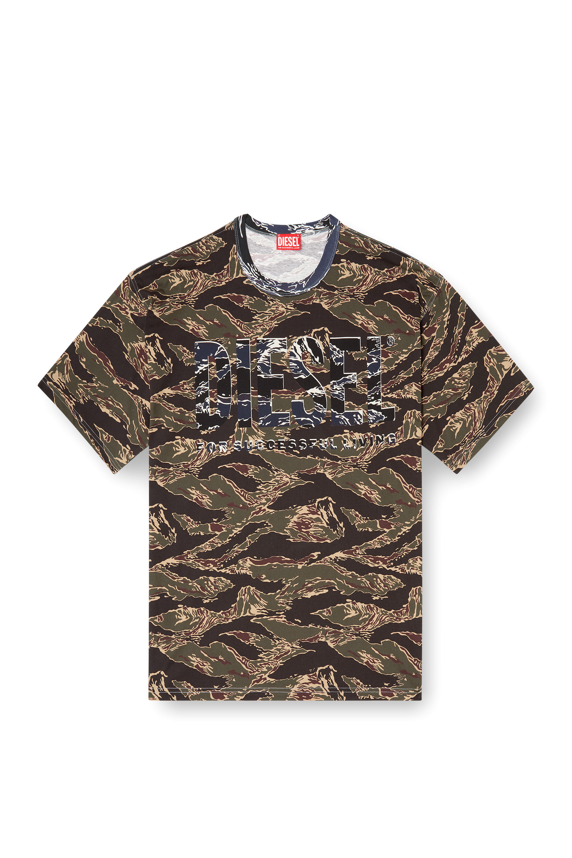 Diesel - T-BOXT-T22, T-shirt camouflage avec logo camouflage Homme in ToBeDefined - 2