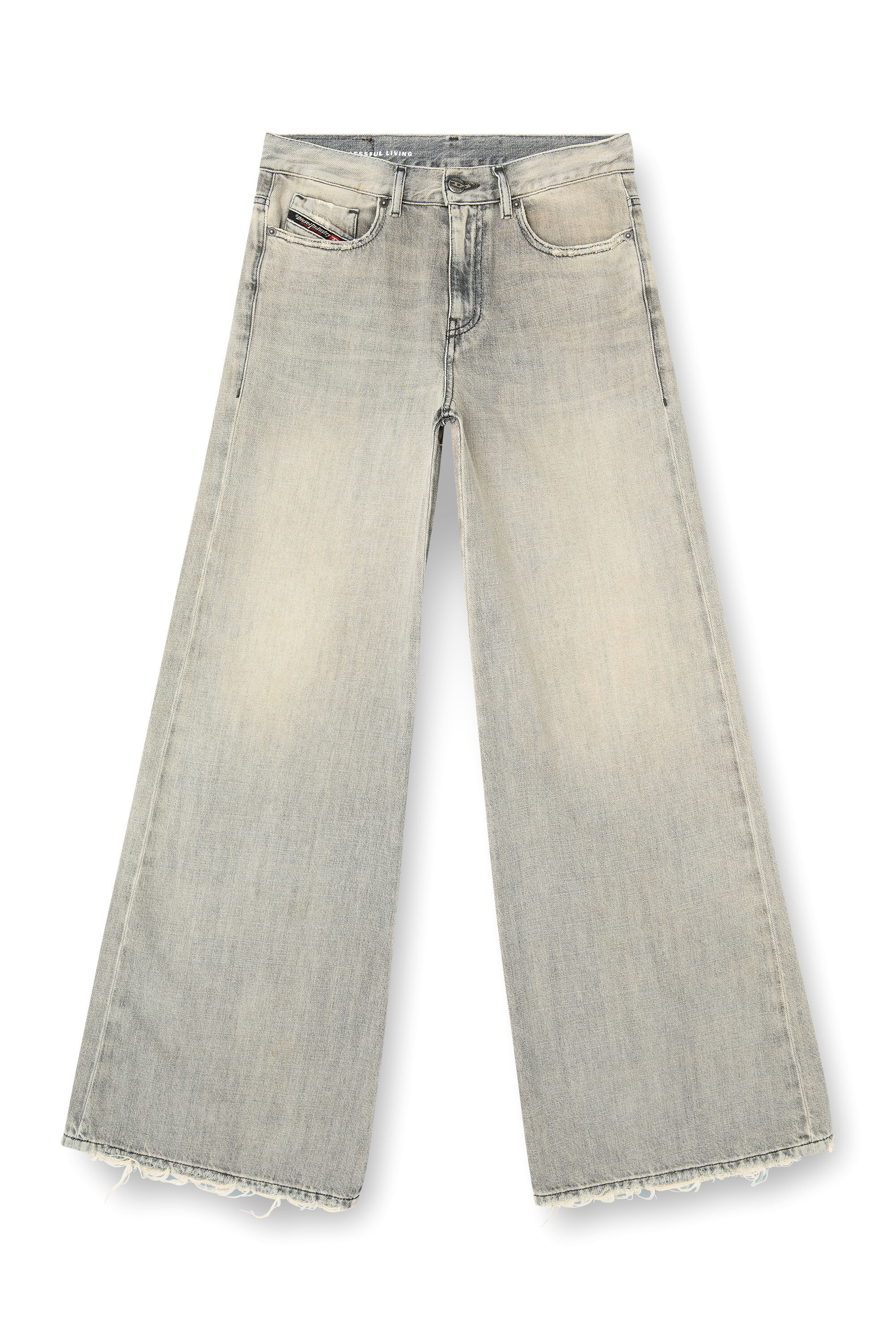 Diesel - Flare Jeans 1978 D-Akemi 068RU Femme, Gris - Image 2
