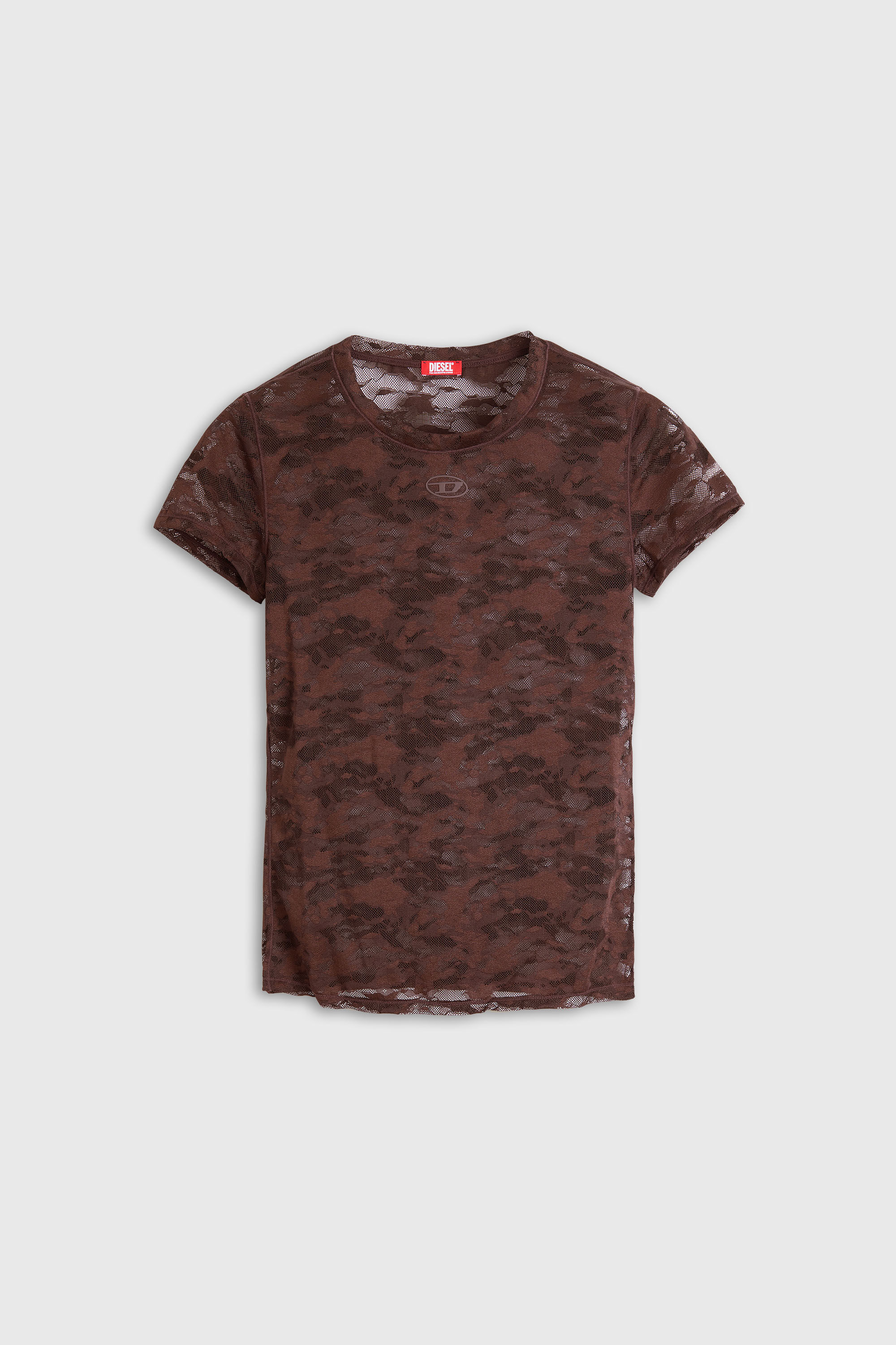 Diesel - KASIA-UTLT, T-shirt en dentelle camouflage Femme in ToBeDefined - 5