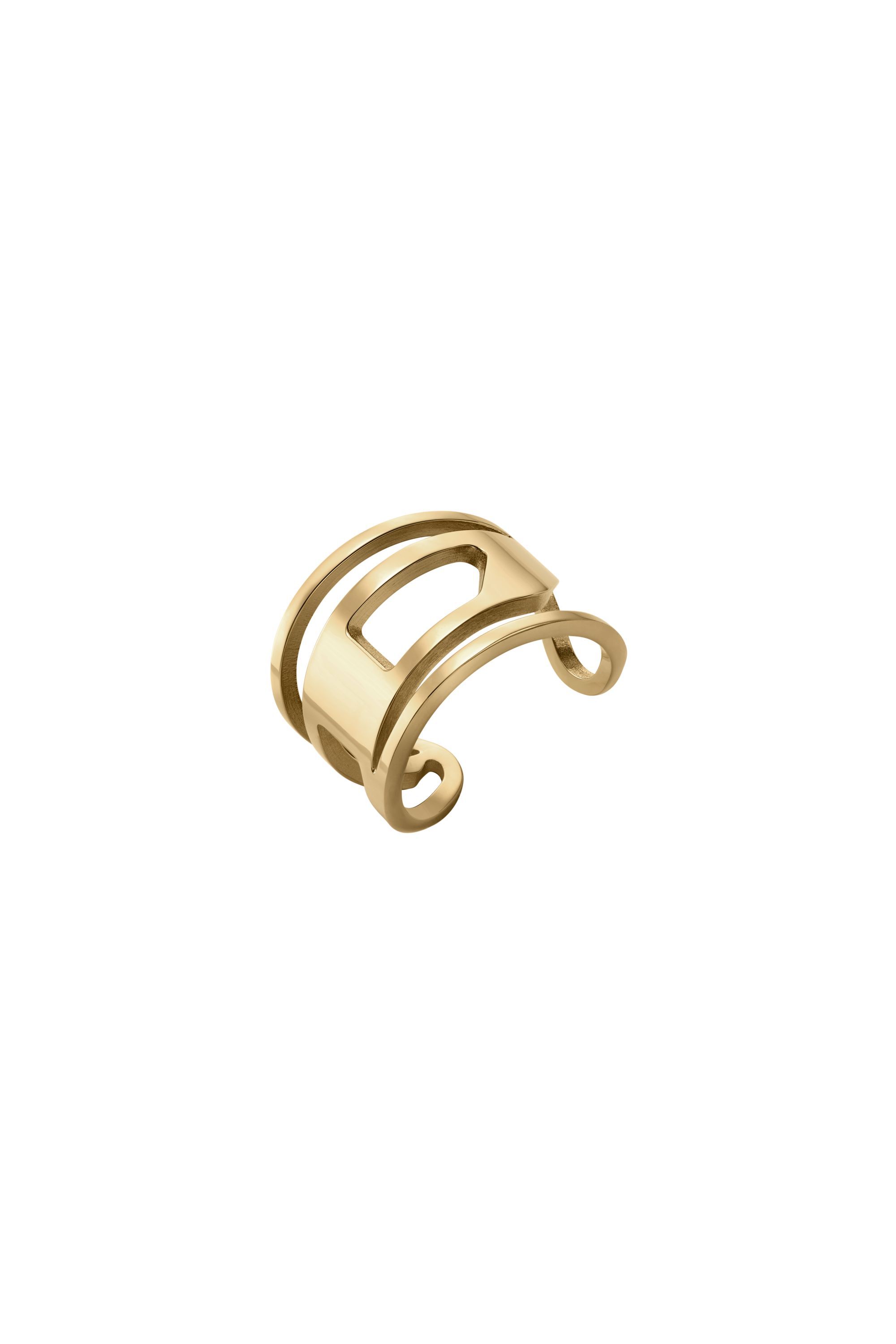 Diesel - DX1569710 JEWEL, Bague bande en acier inoxydable doré Mixte in Doré - 1