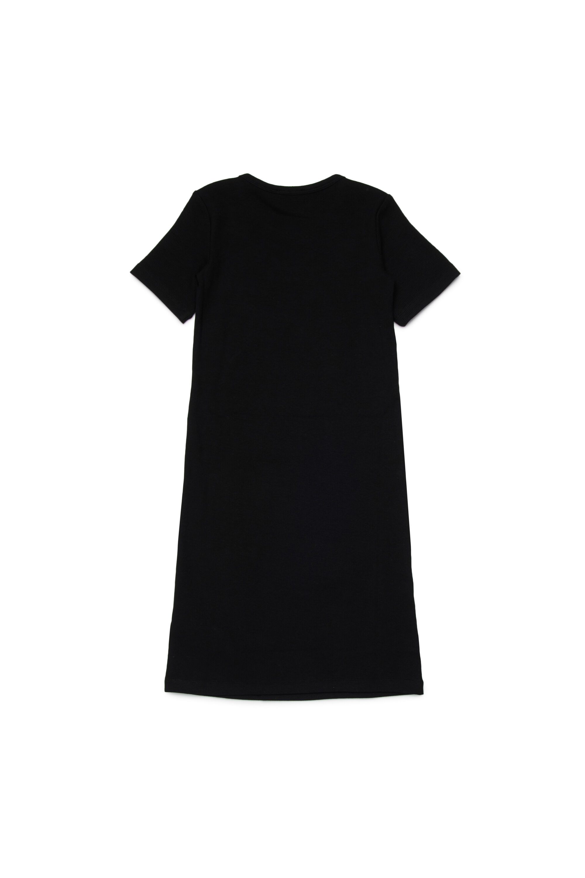 Diesel - DPACI, Robe en coton &agrave; manches courtes de longueur midi Femme in Noir - 2
