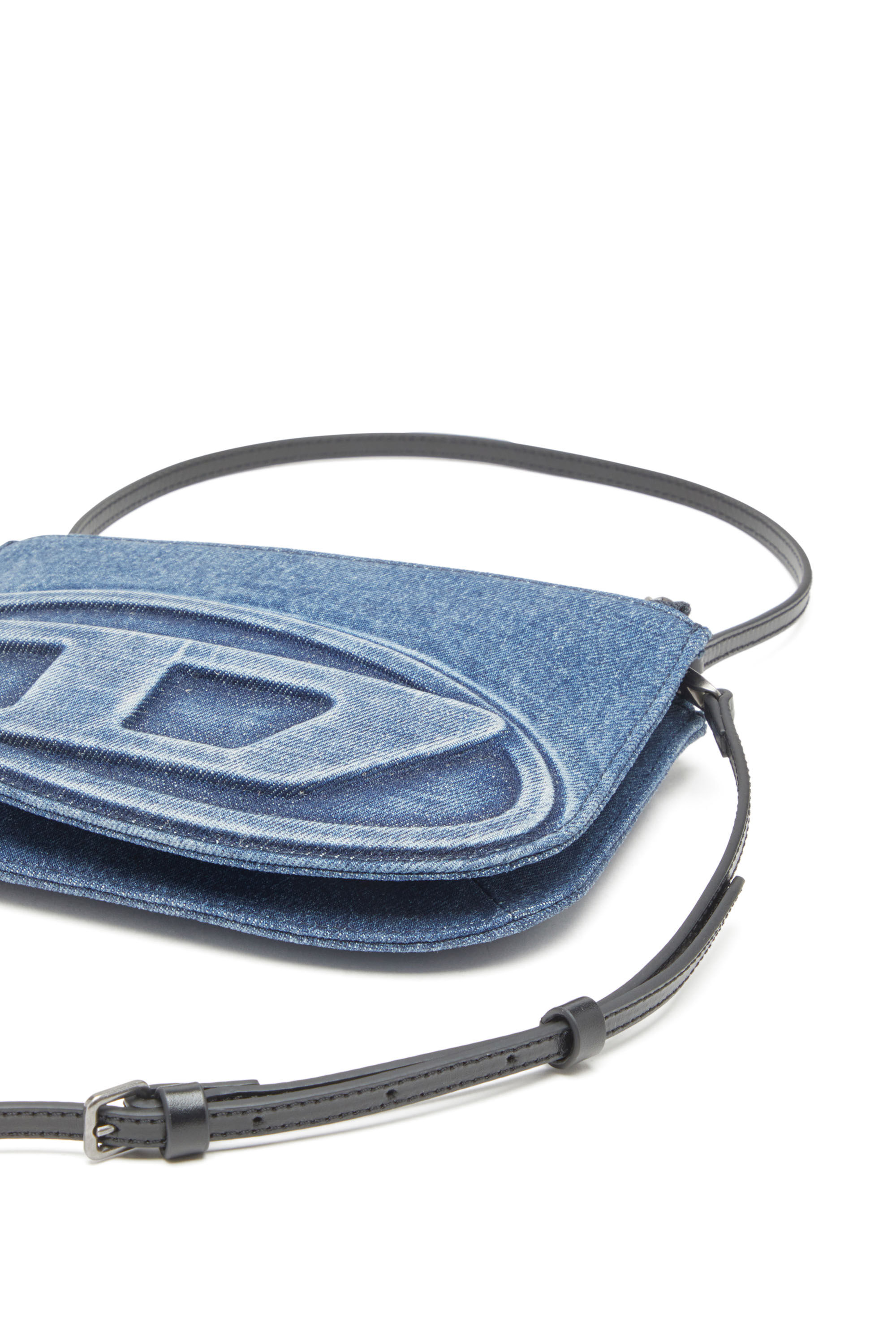 ショルダーバッグ・ポシェット DIESEL Woman Shoulder bag Denim X10330P6717 H1410 Women's 1DR Twin-Double-pouch shoulder bag in solarised