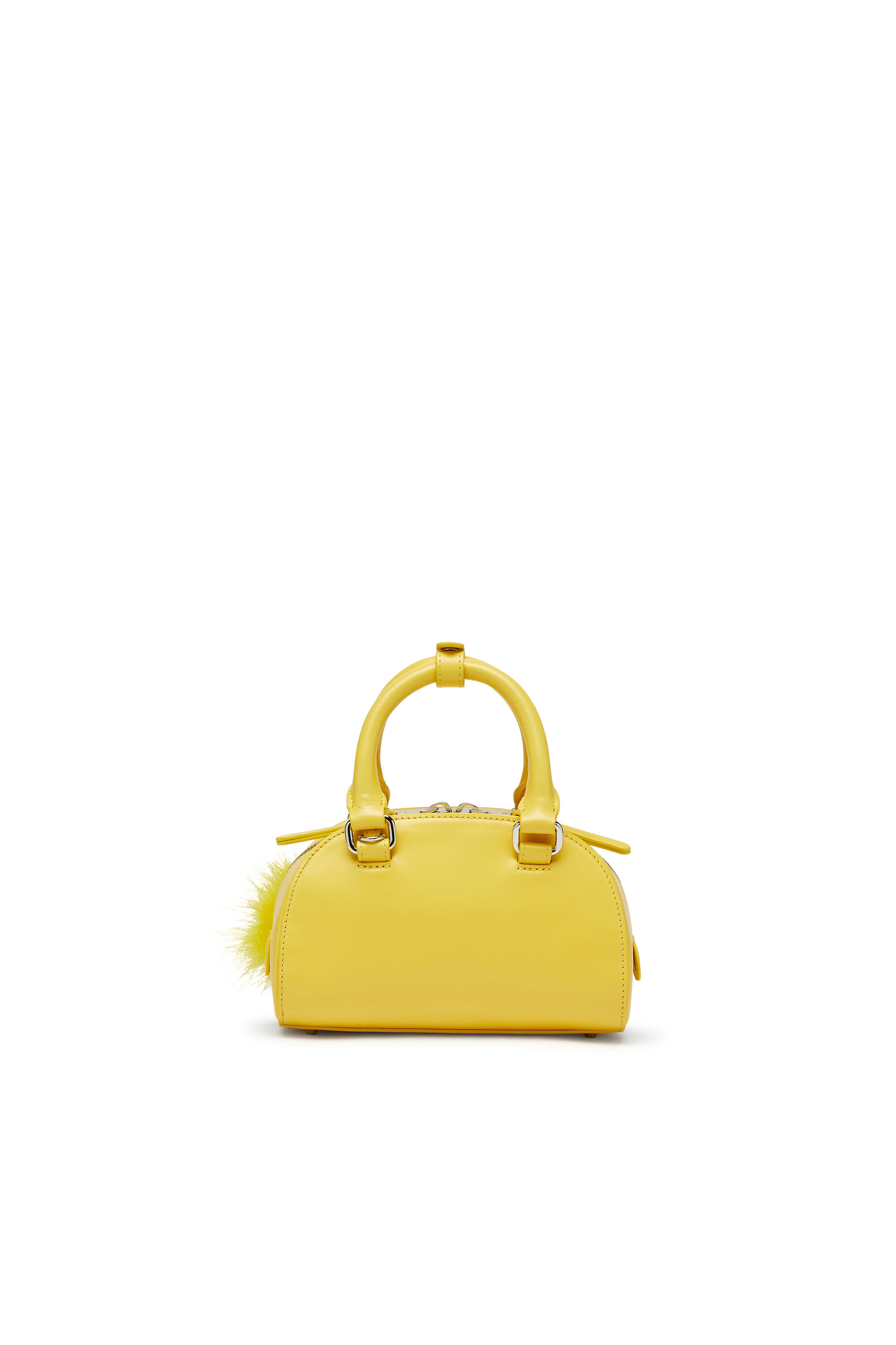 Diesel - 1DR DOME CROSSBODY, 1DR Dome-Mini sac bowling en cuir nappa Femme in Jaune - 2