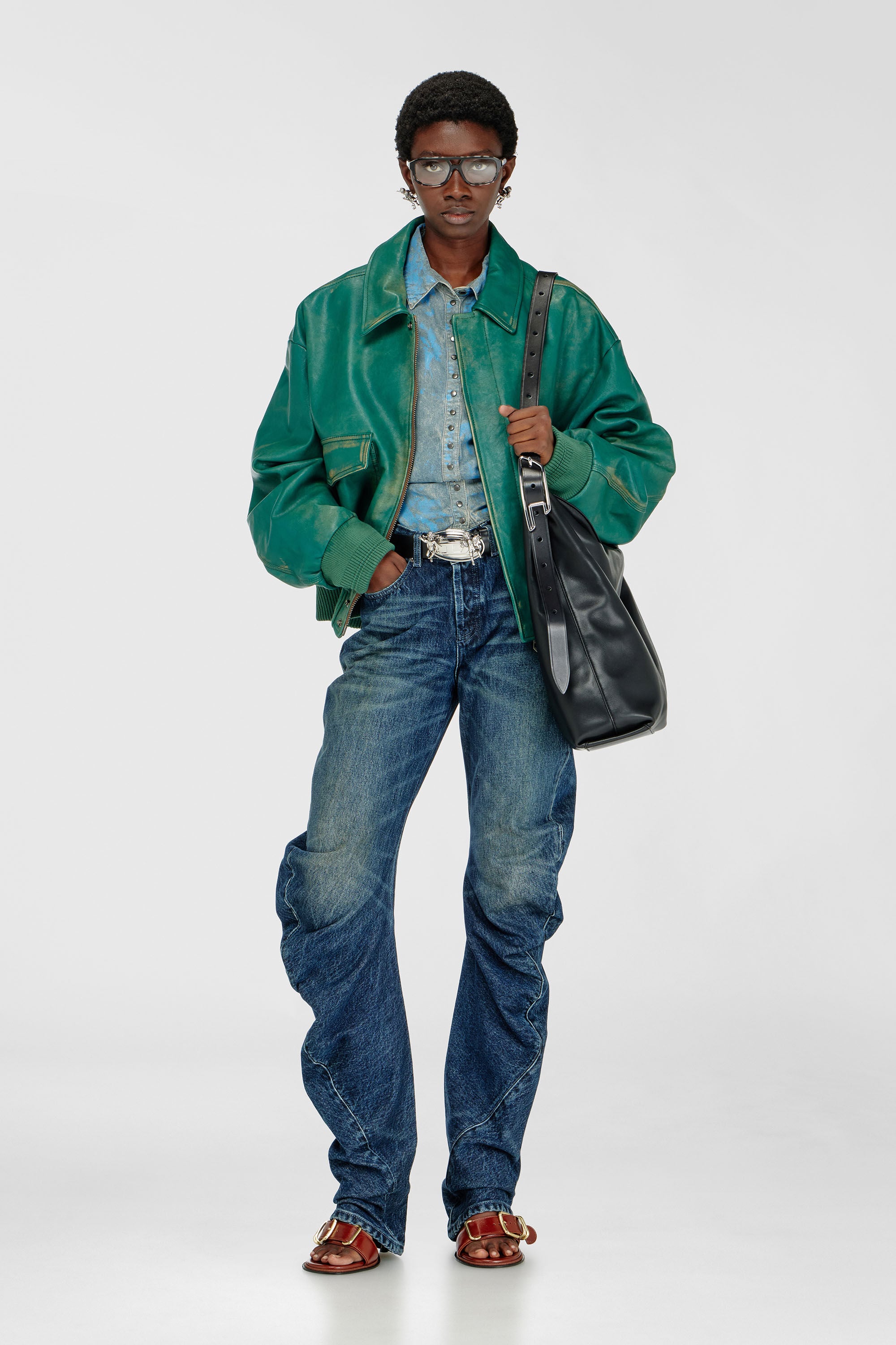 Diesel - Regular Jeans D-Twisty 007FZ Femme, Bleu Fonc&eacute; - Image 1