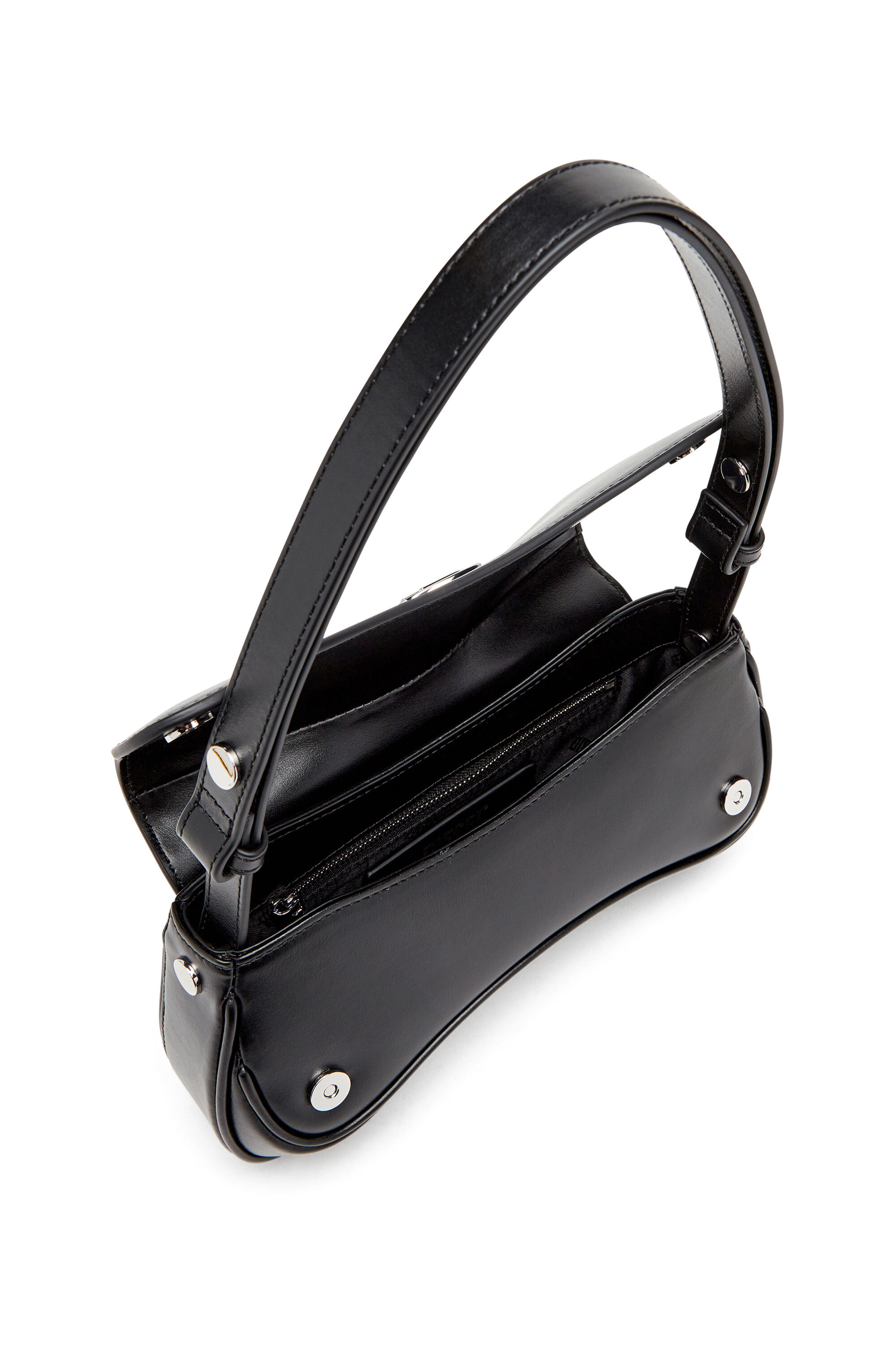 Diesel - PLAY CLUTCH, Play-Sac à bandoulière en cuir semi-brillant Femme in Noir - 2