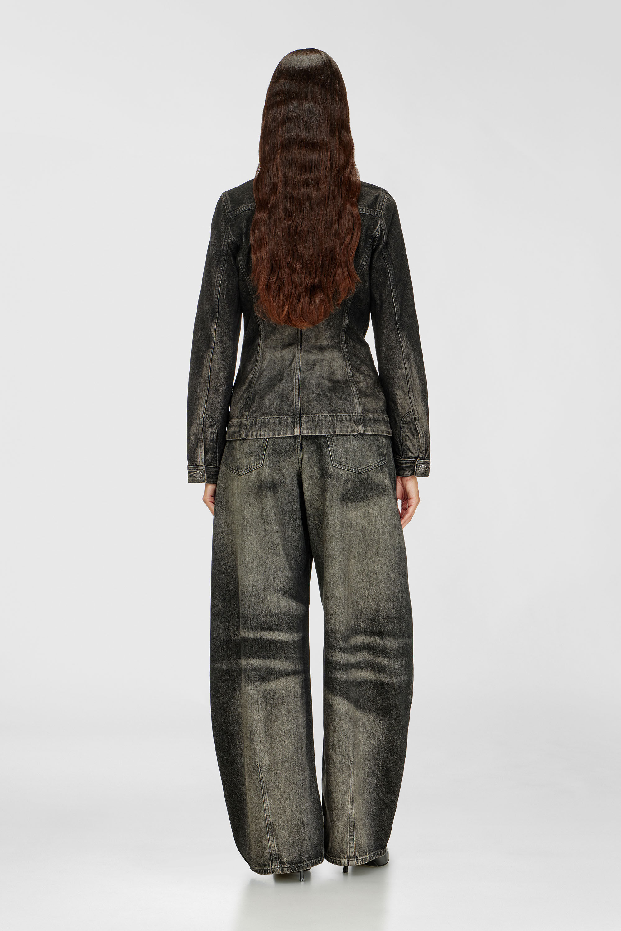 Diesel - Relaxed Jeans 1987 D-Khelz 09R33 Femme, Noir/Gris fonc&eacute; - Image 3