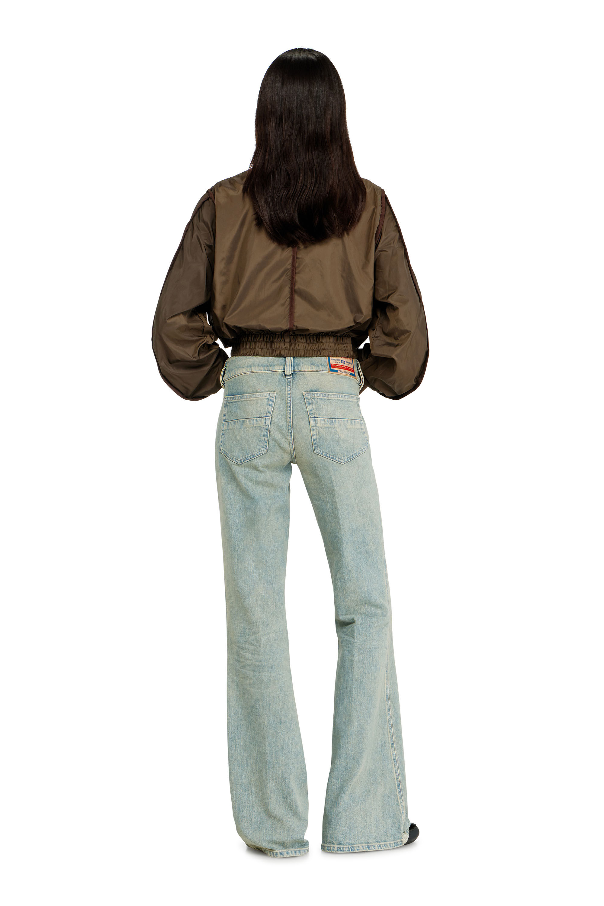 Diesel - Bootcut Jeans D-Hush 09N33 Femme, Bleu moyen - Image 3