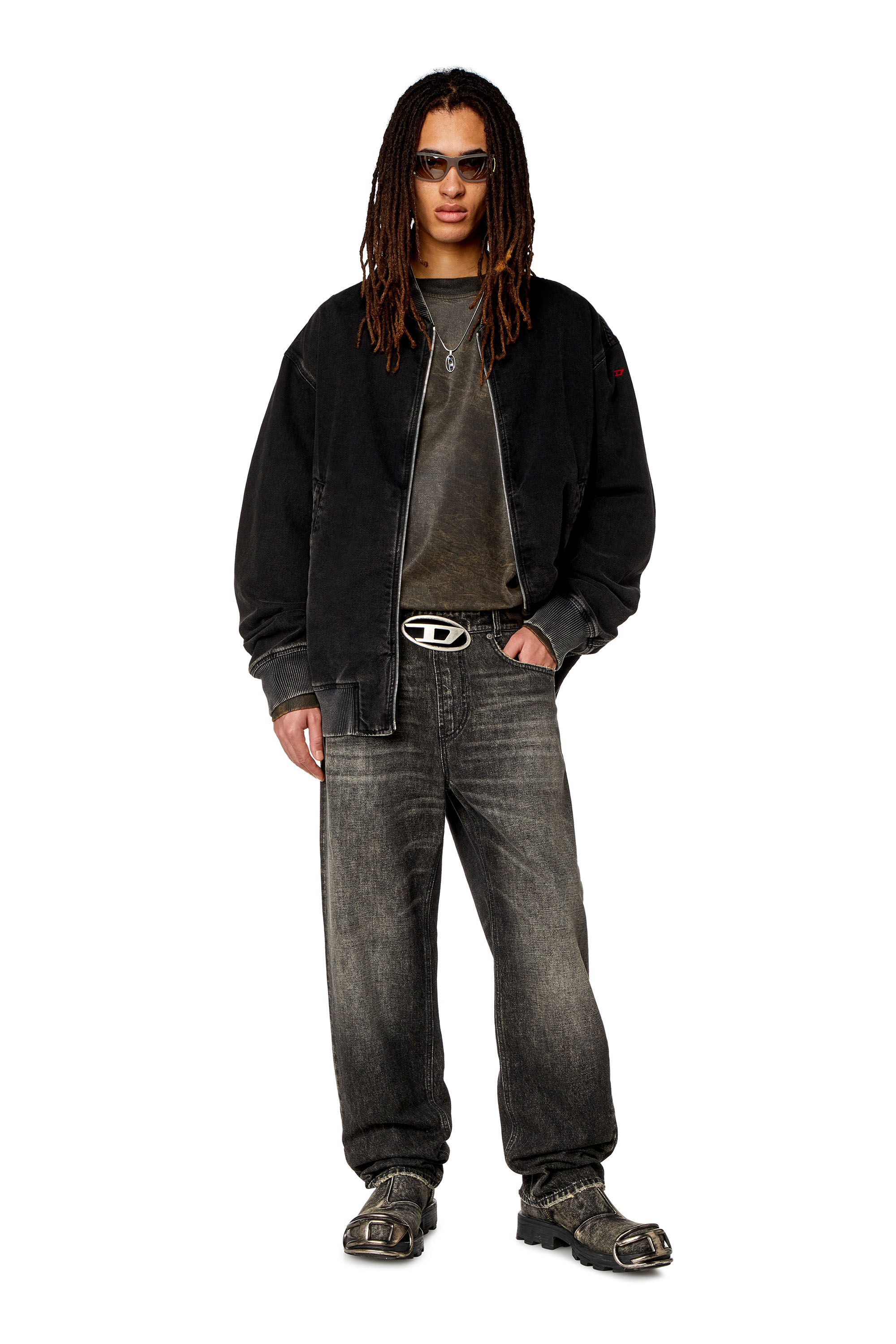 Diesel - Homme Straight Jeans 2010 D-Macs 0JGAE, Noir/Gris foncé - Image 1