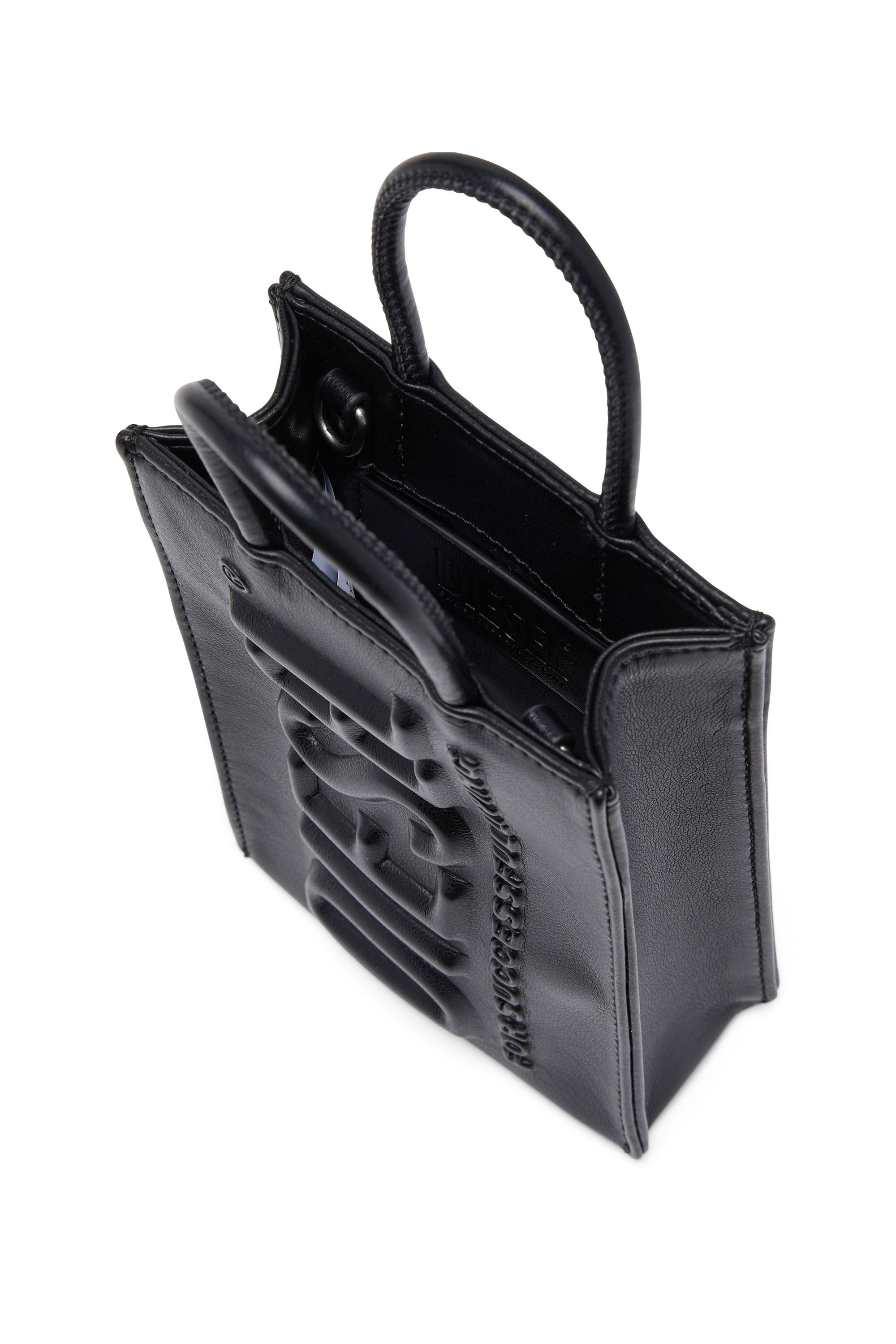 Men's Dsl 3D Mini -Small PU tote bag with embossed logo