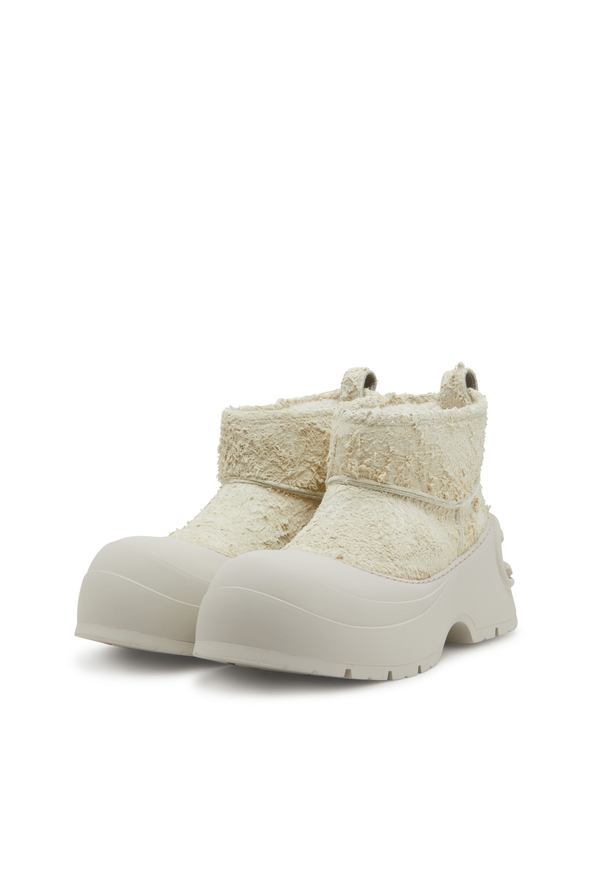 Diesel - D-DONALD MONTONE, D-Donald-Bottines épaisses avec semelle crantée Homme in Blanc - 8