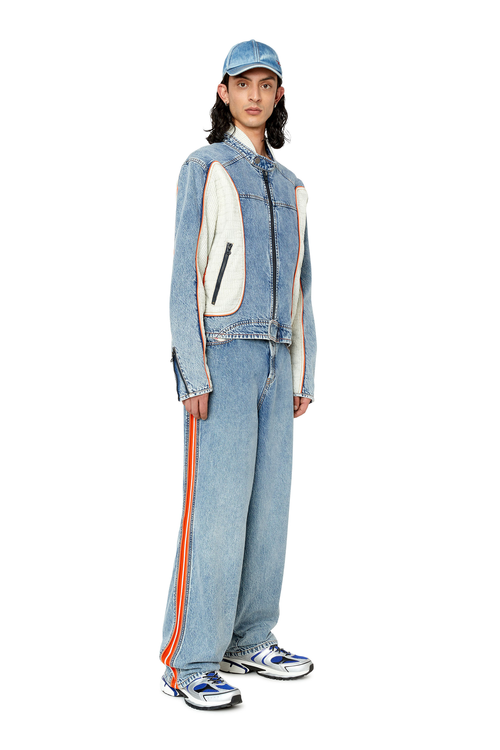 Diesel - Straight Jeans D-Vulkos 0EMAH Homme, Bleu Clair - Image 1