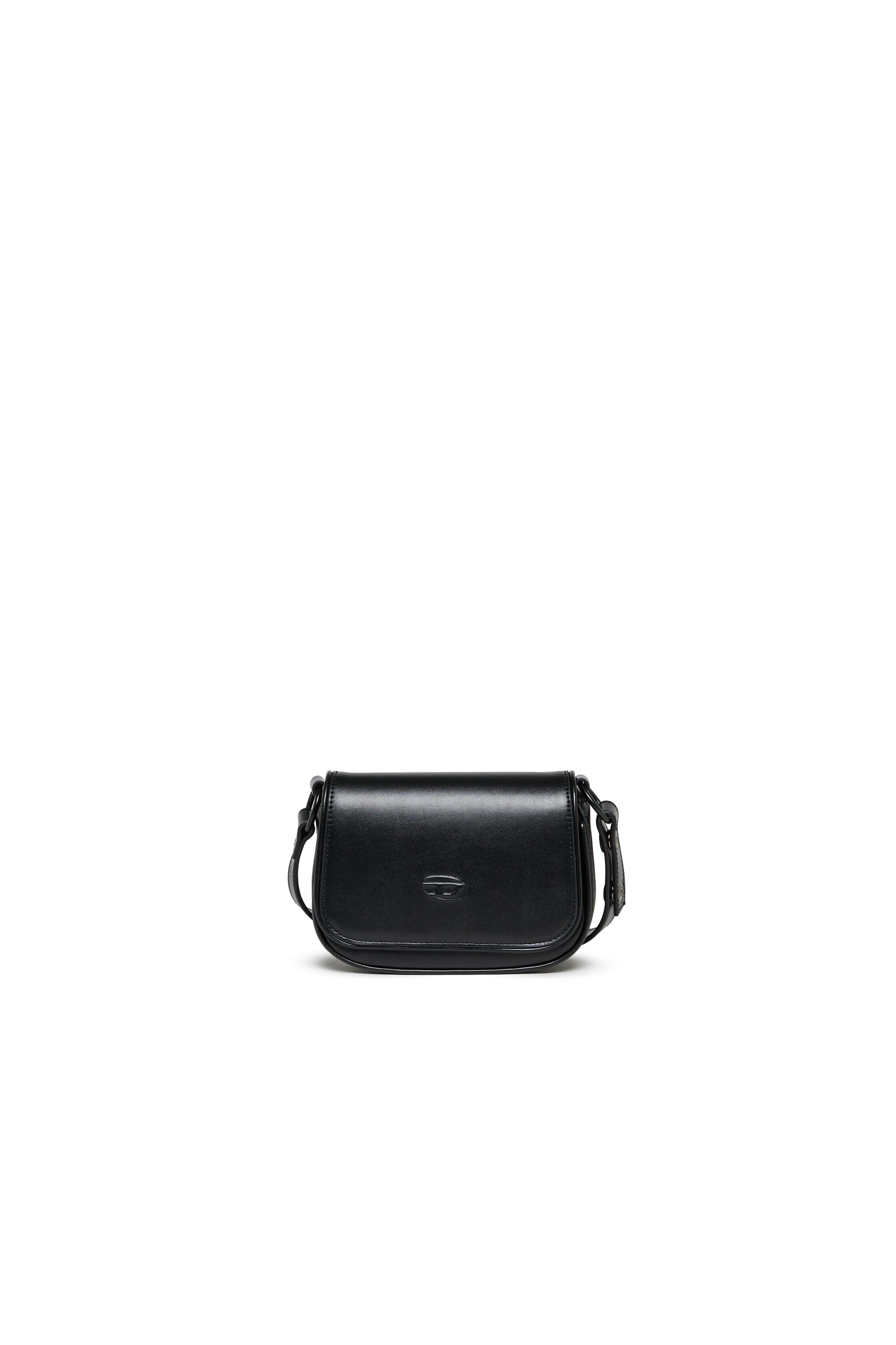 Diesel - WIRT, WIRT - Sac bandouli&egrave;re avec logo Oval D emboss&eacute; Femme in Noir - 1