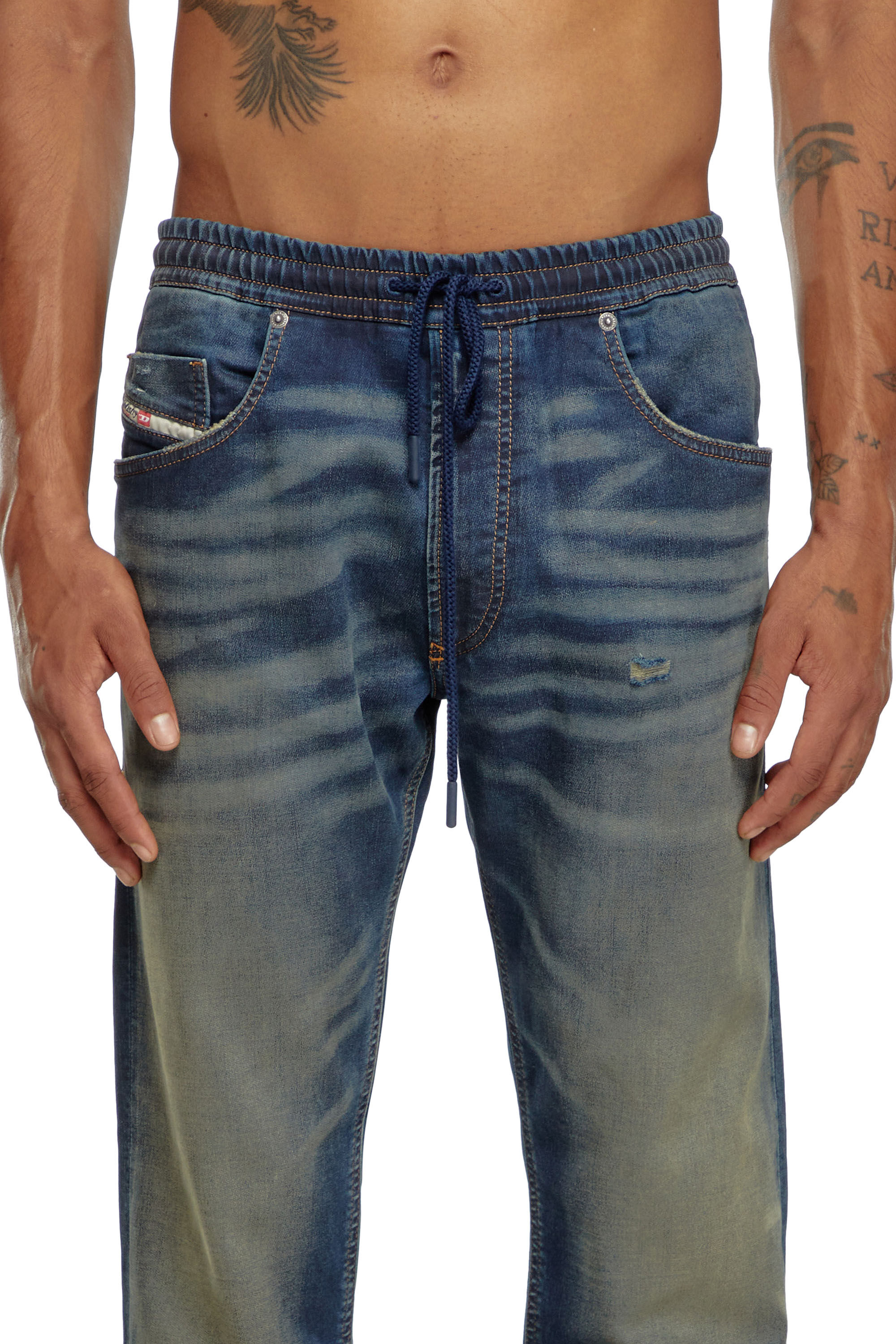 Diesel - Homme Tapered 2030 D-Krooley Joggjeans® 09J34, Bleu Foncé - Image 5