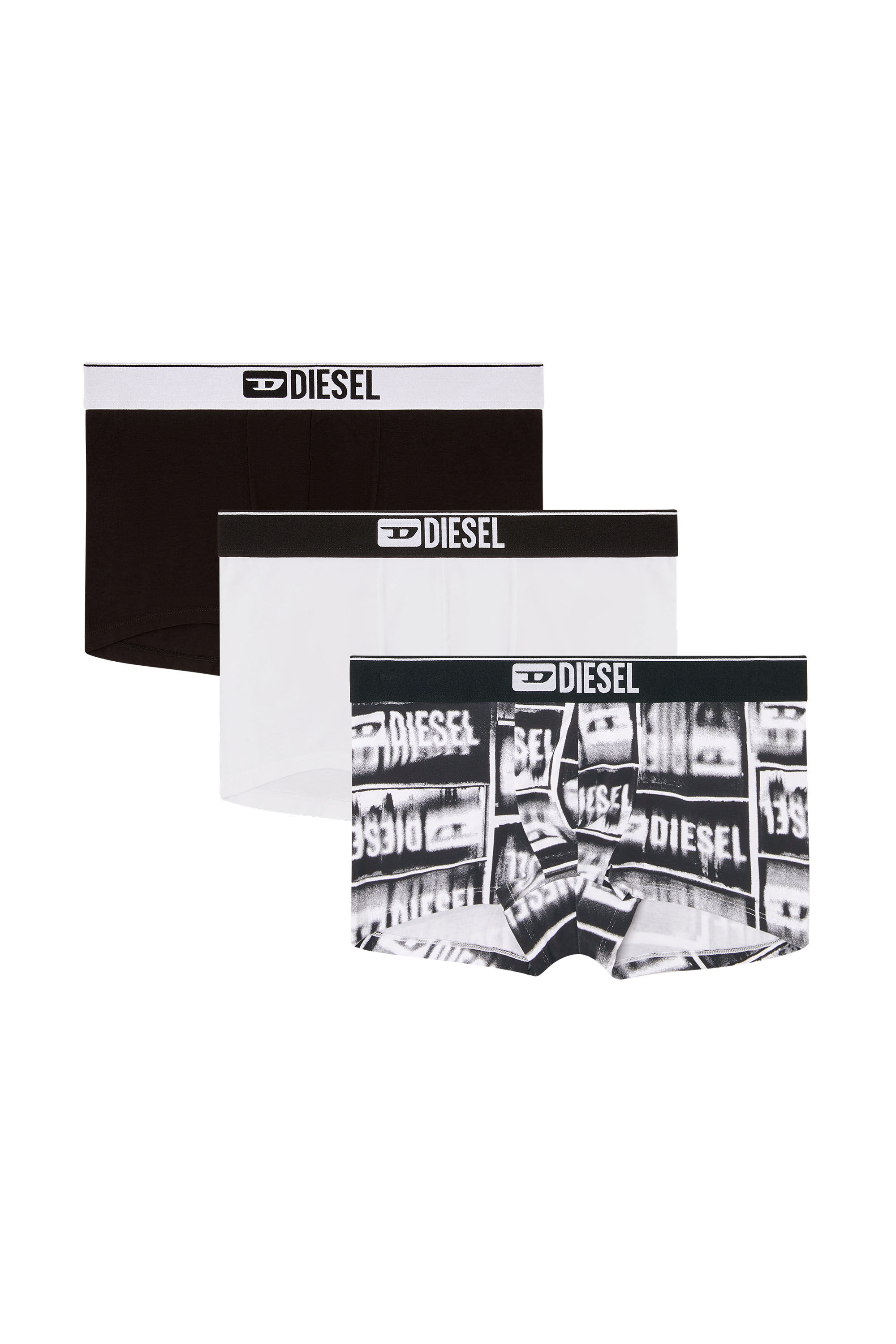 Diesel - DAMIEN-D-BOX-3PACK, Lot de 3 boxers en coton stretch Homme in Polychrome - 2