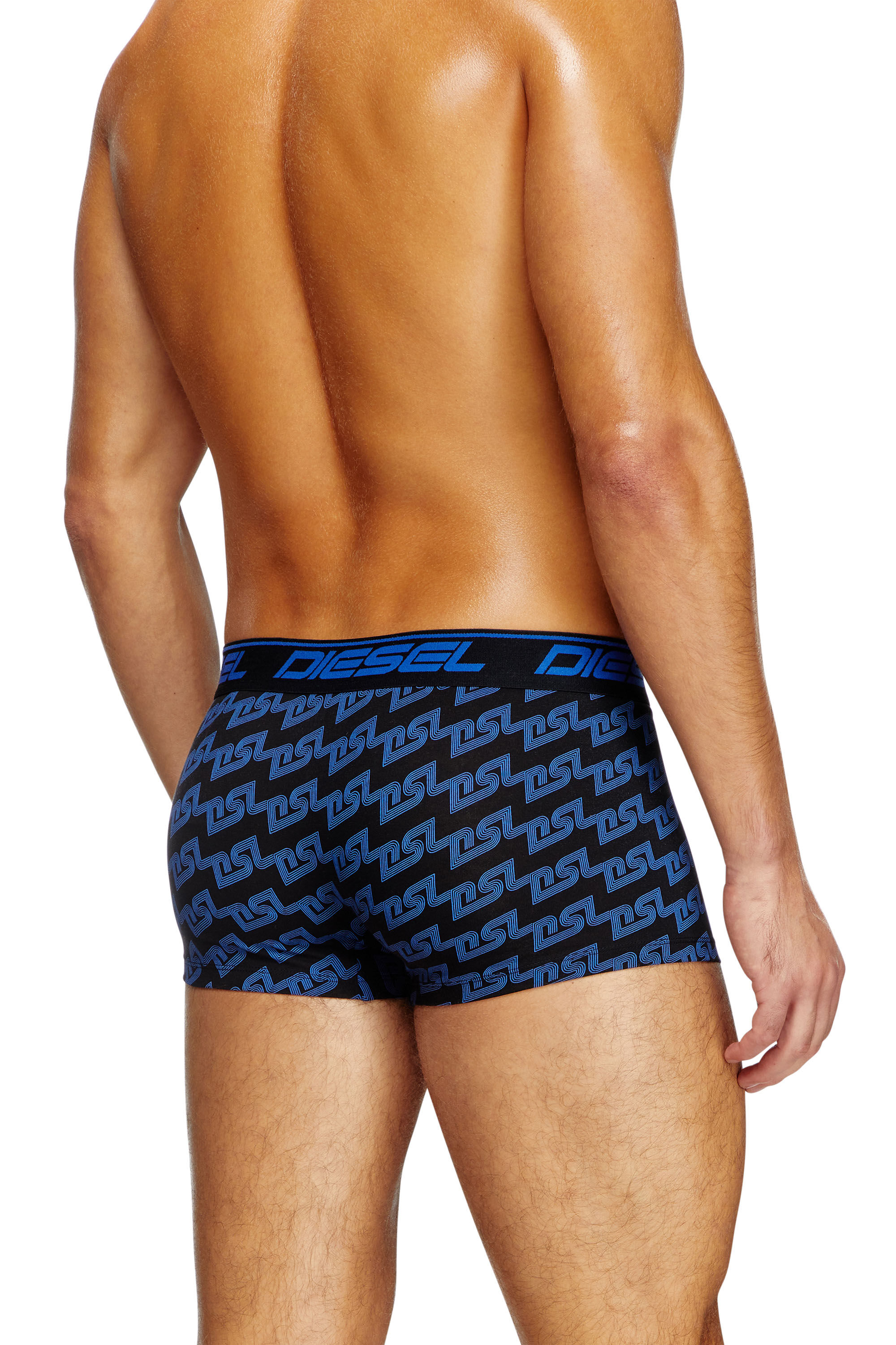 Diesel - UMBX-DAMIEN, Boxer avec imprimé éclaboussures Homme in Bleu - 4