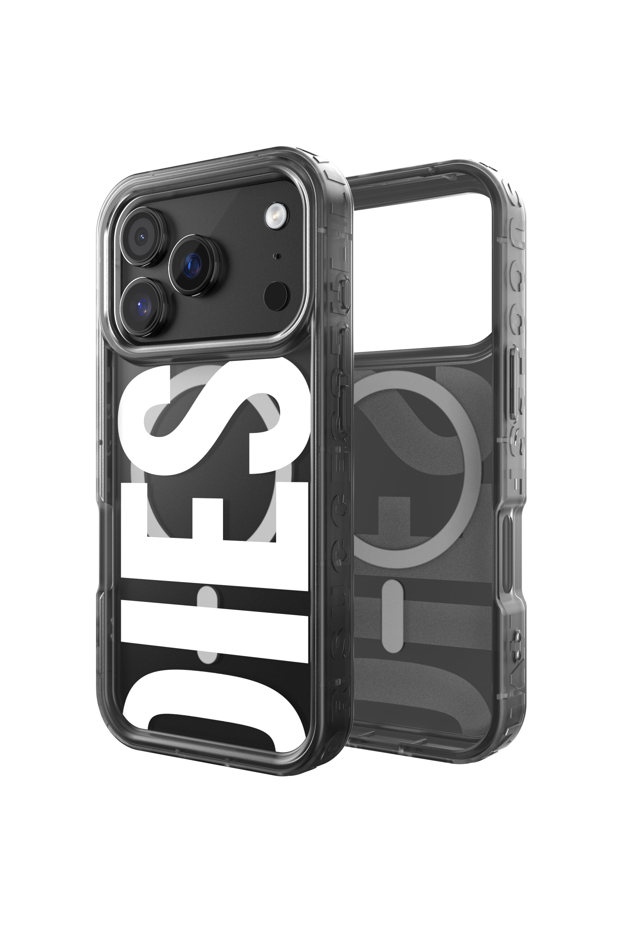 Diesel - 60437 MOULDED CASE, Étui Biscotto Bumper avec Magsafe pour iPhone 17 Pro Mixte in Noir - 1