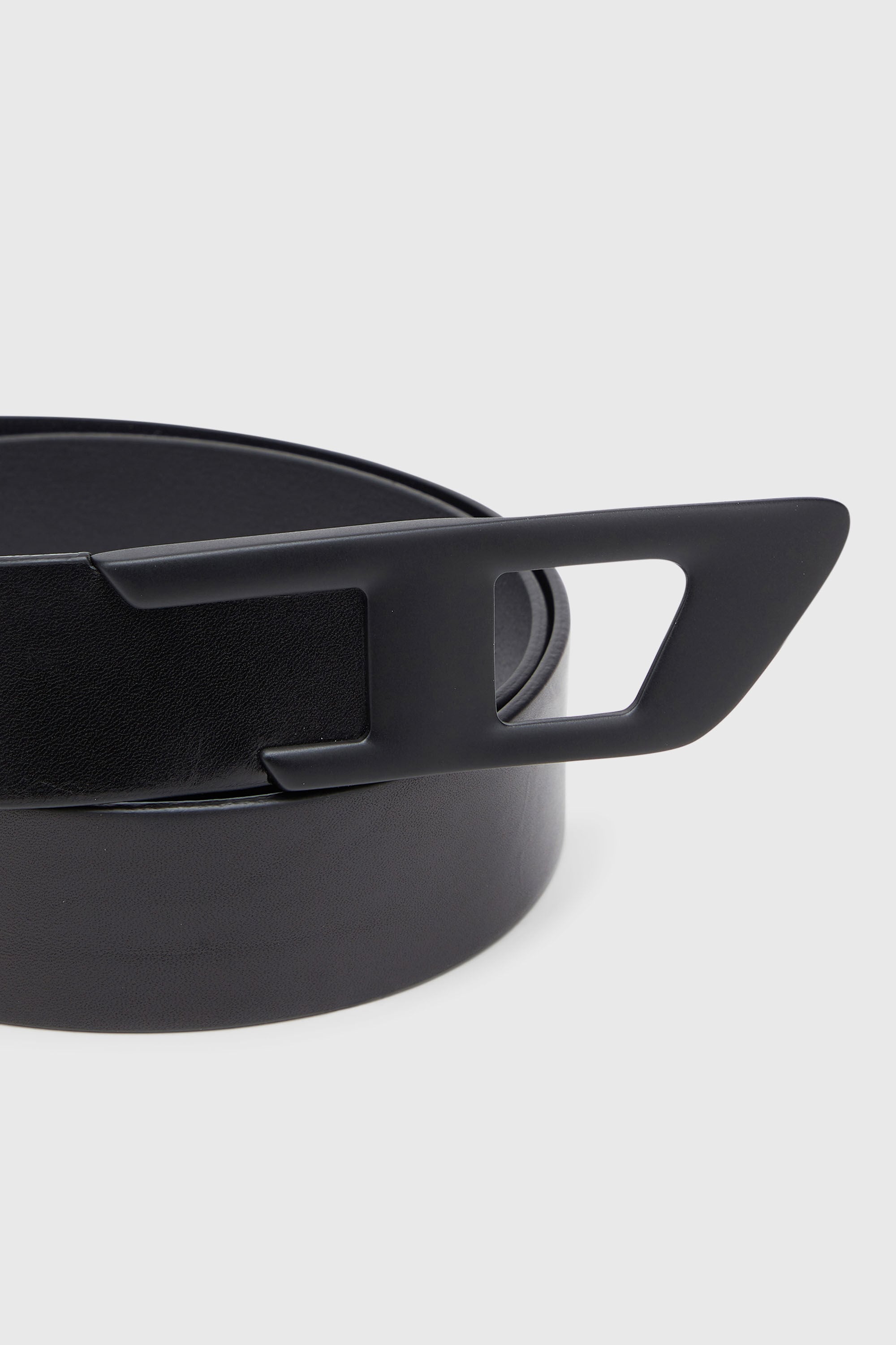 Diesel - B-D LOGO 2.0 40, Ceinture 4 cm en cuir avec boucle D en m&eacute;tal Mixte in Noir - 3