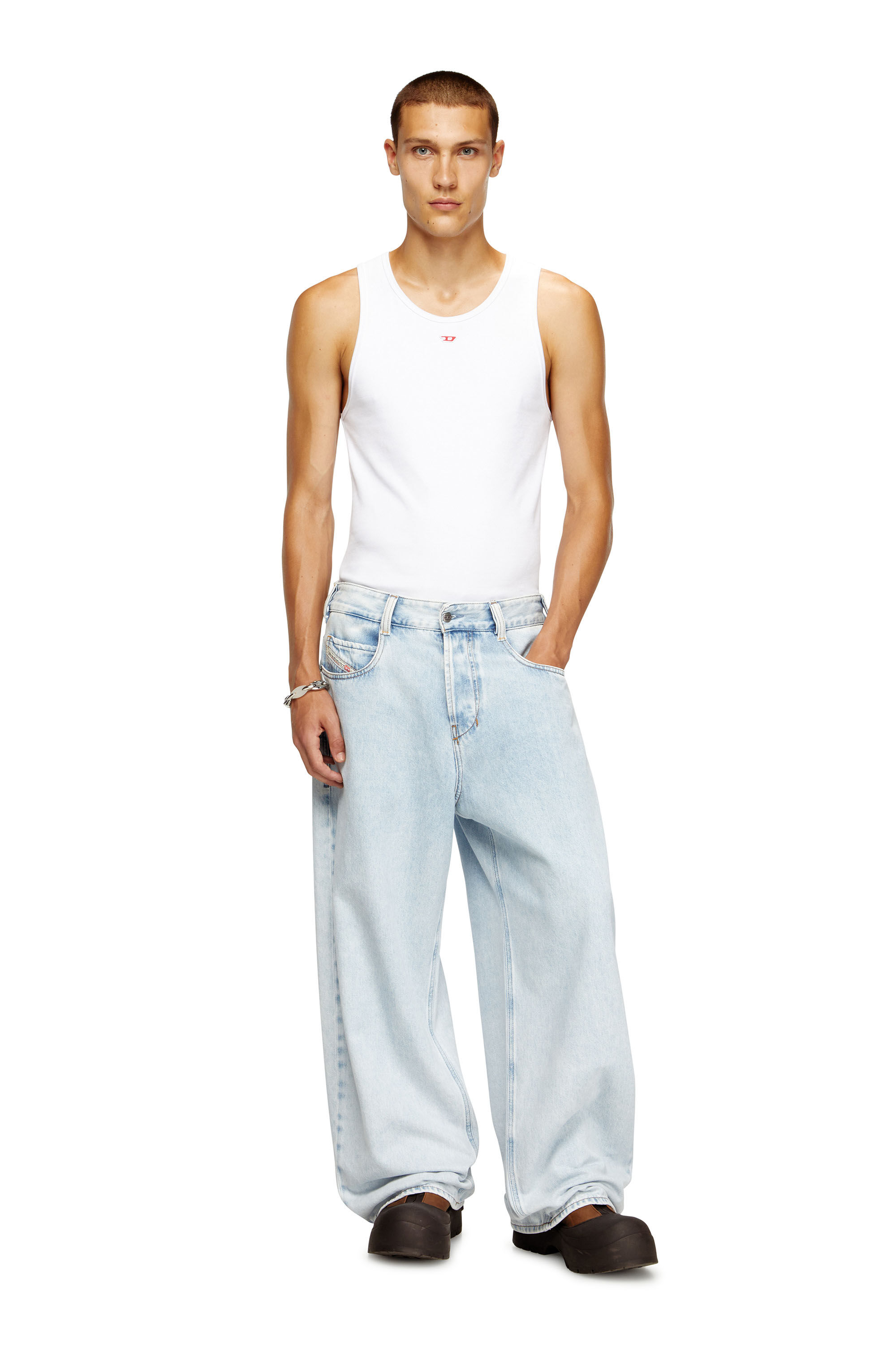 T-LIFTY-D Man: Tank top with mini D logo patch | Diesel
