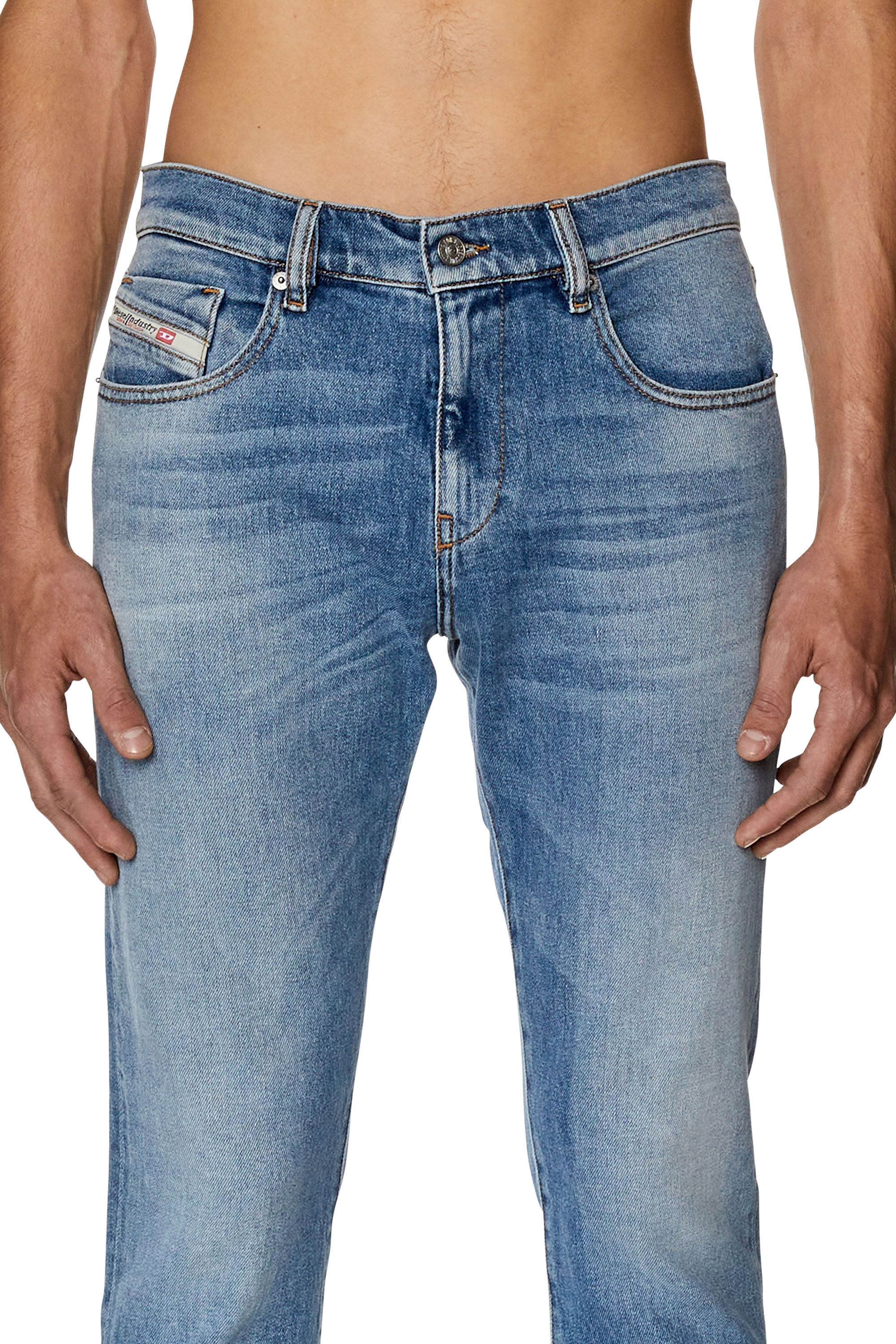 Diesel - Slim Jeans 2019 D-Strukt 09F81, Medium blue - Image 5