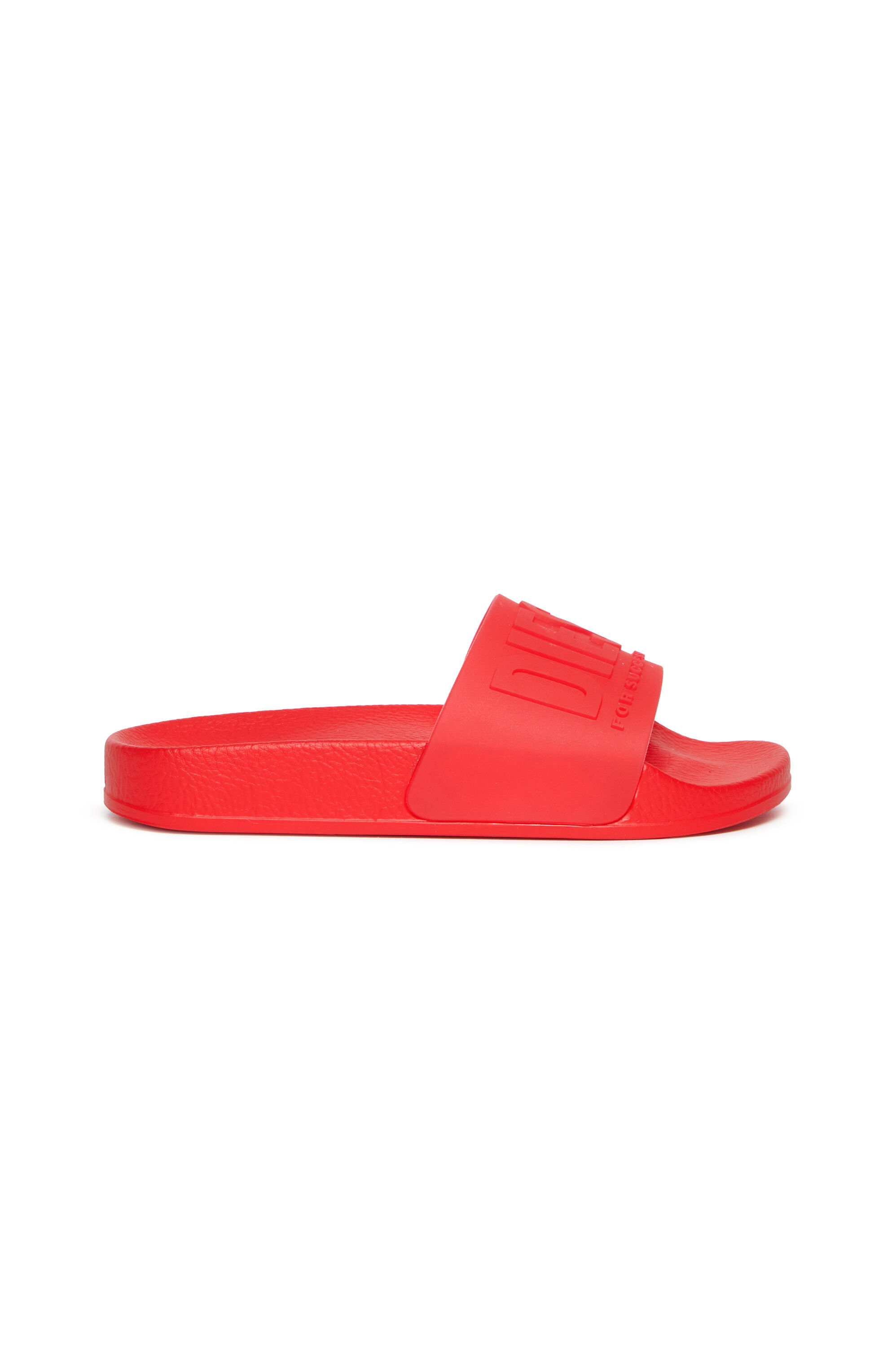 Diesel - SA-MAYEMI CC, Claquettes de piscine en caoutchouc semi-transparentes Mixte in Rouge - 1
