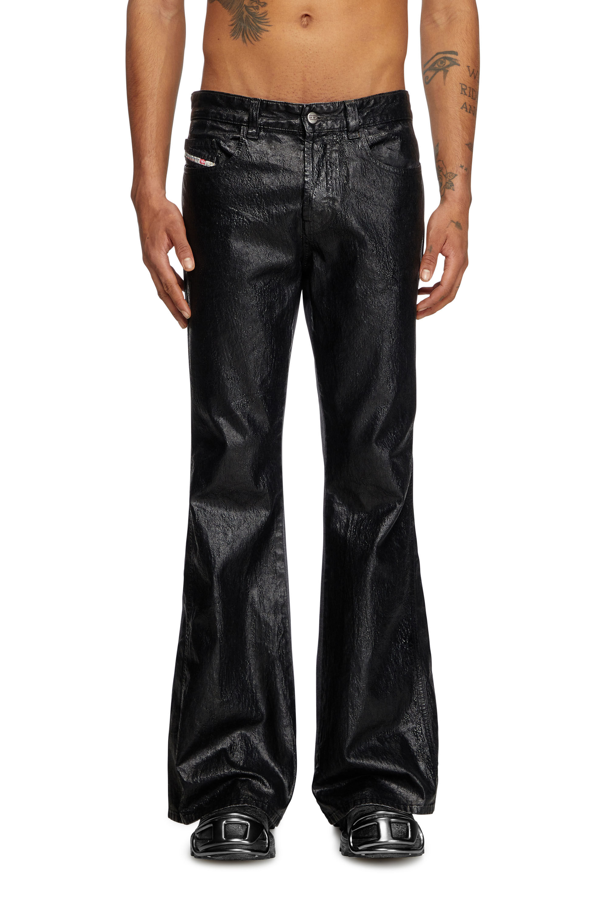 Diesel - Bootcut Jeans 1998 D-Buck 0DBCV Mixte, Noir/Gris foncé - Image 3