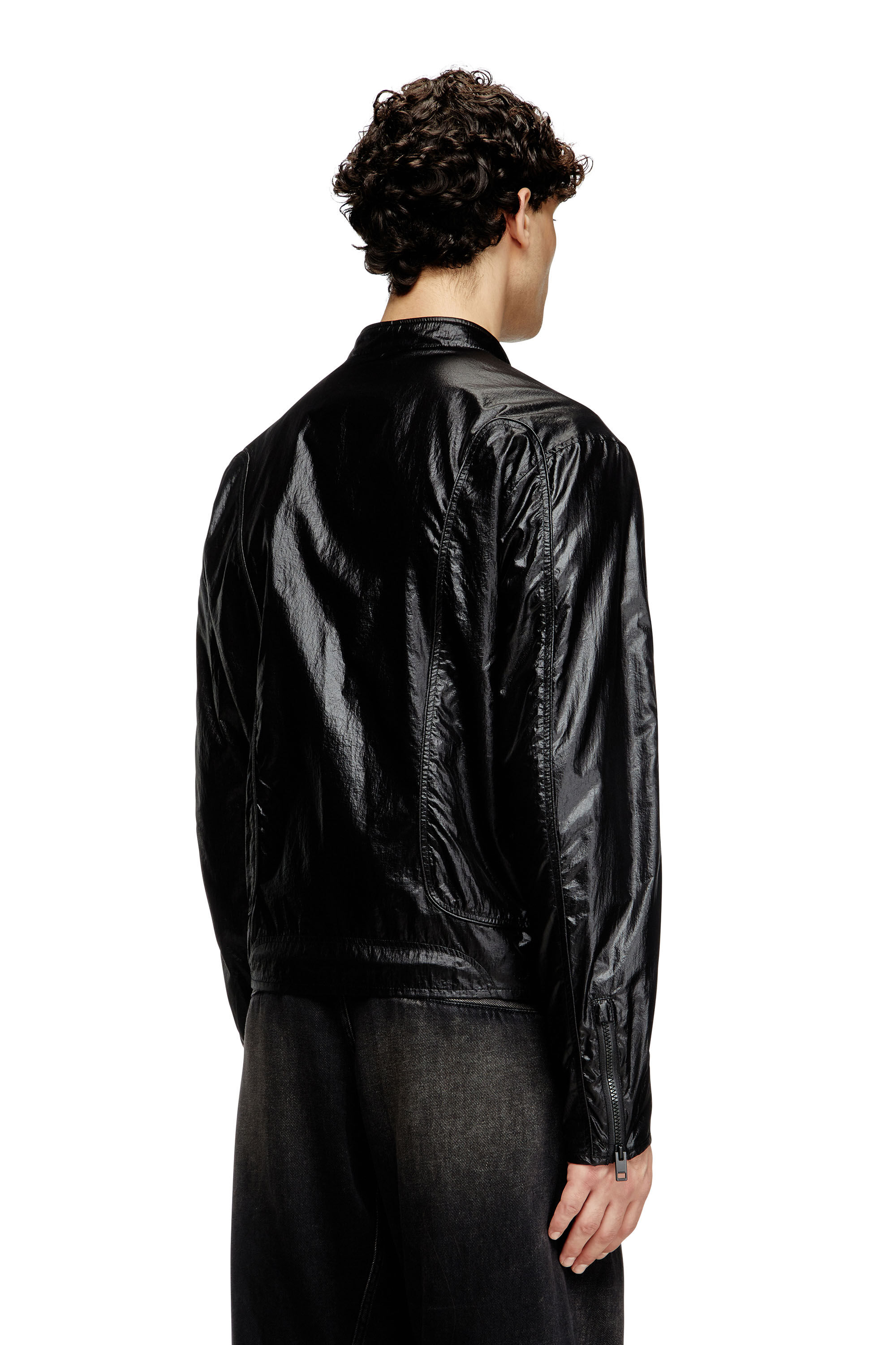 Black Spread Collar Jacket | NHOJ
