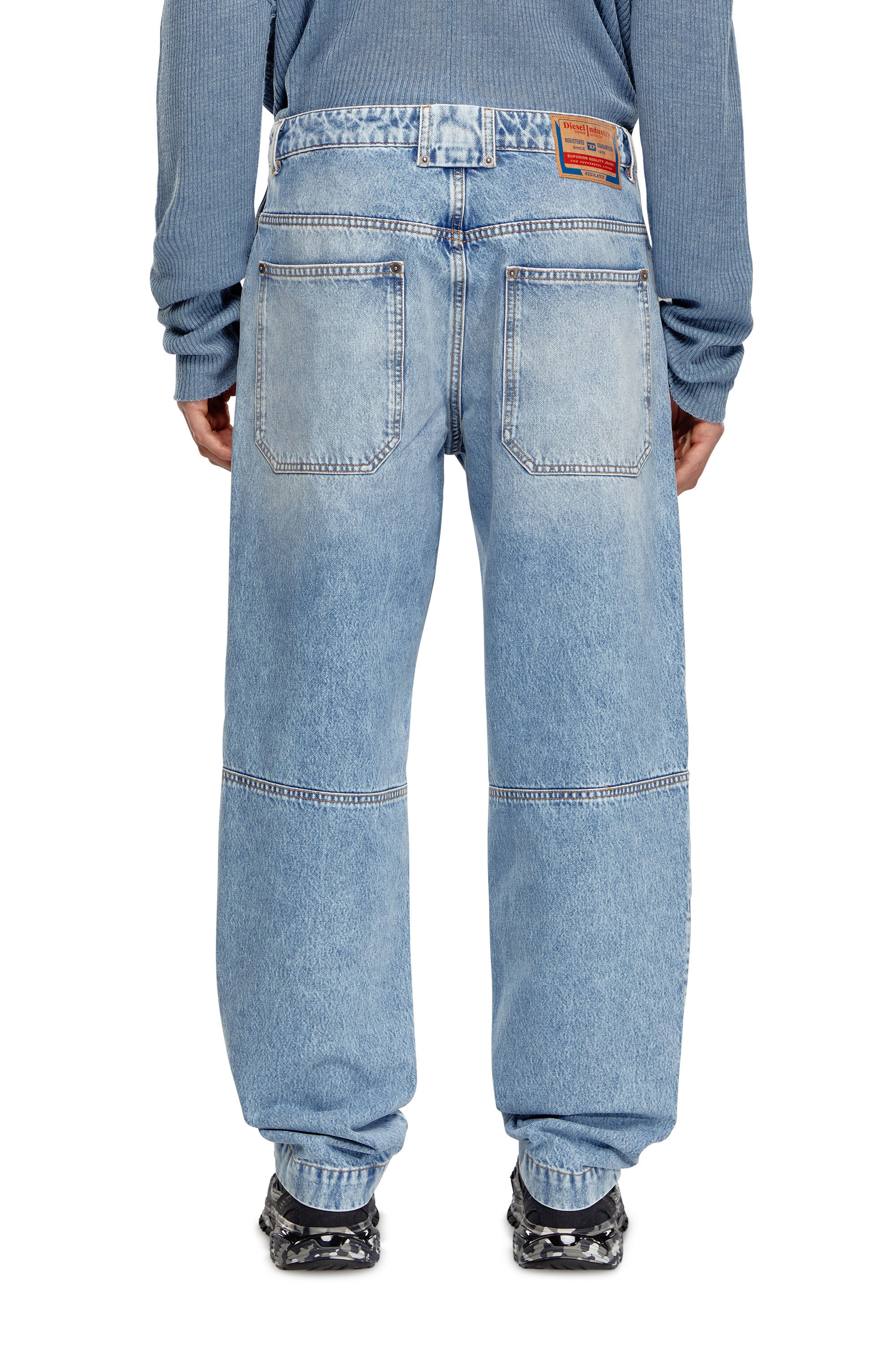 Diesel - Homme Tapered Jeans D-P-5-D 0GHAW, Bleu Clair - Image 4