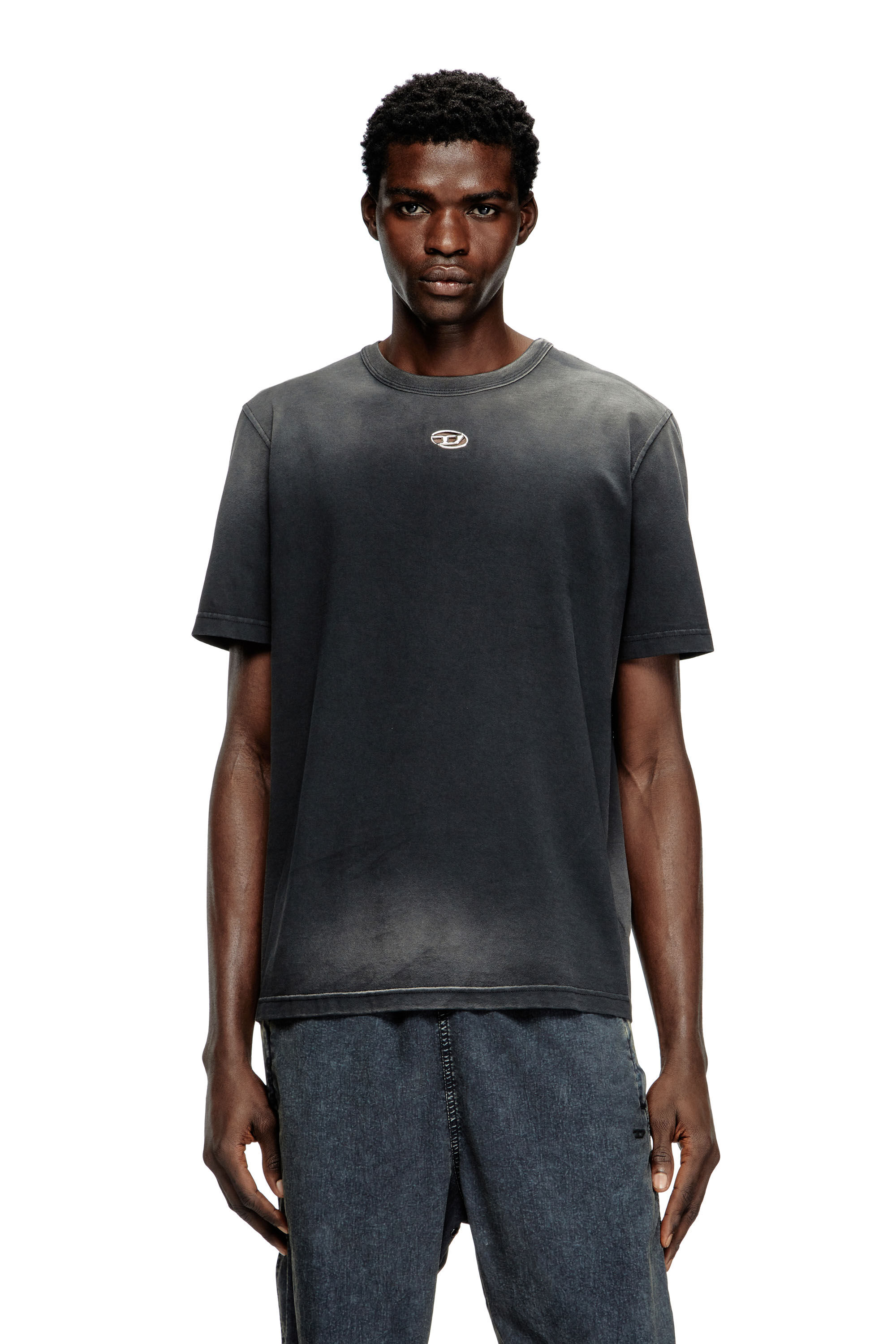 Tシャツ・カットソー DIESEL T-ADJUST-T1 T-SHIRT IN COTTON Grey T-shirt `T-ADJUST-T1` Diesel - Vitkac Canada